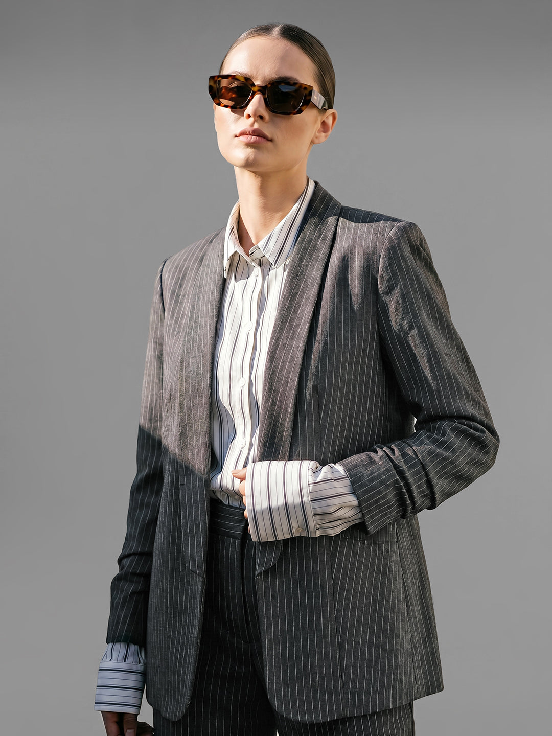 Grey Tailored Blazers