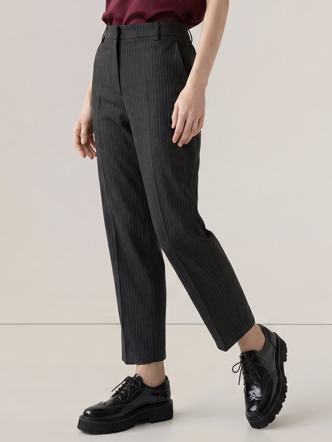 Grey pinstripe tailored Pants