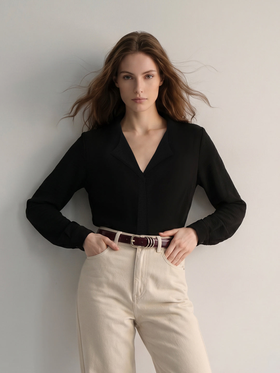 Black Regular Fit Top