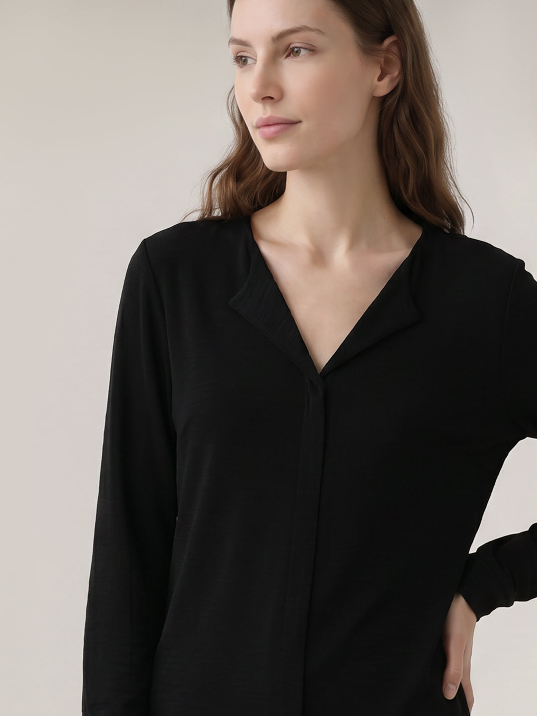 Black Regular Fit Top