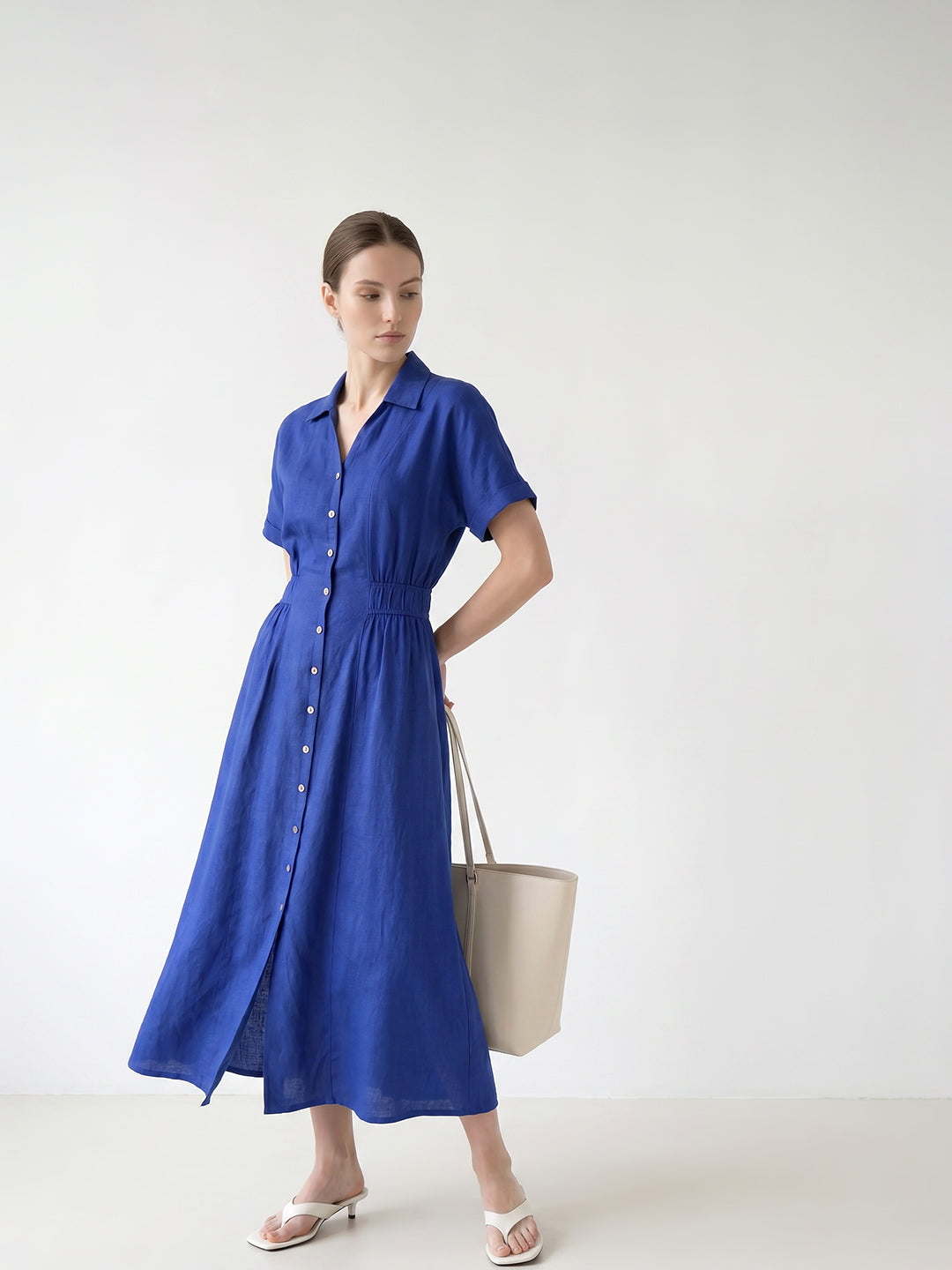 Dark Blue Midaxi Dress