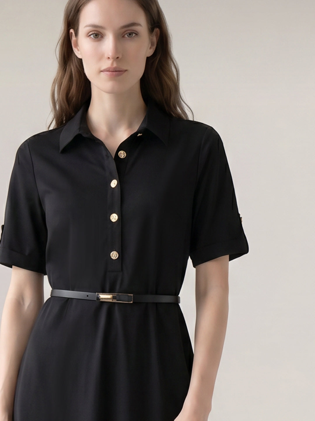 Black Shirt Dress