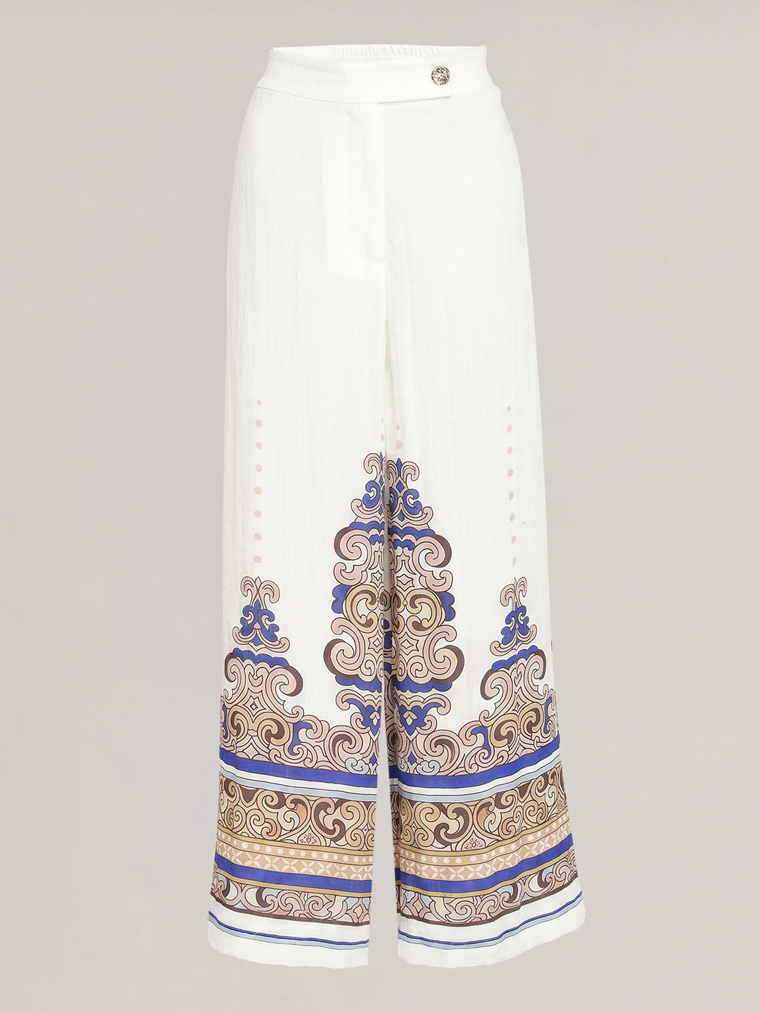 Printed High Rise Pants