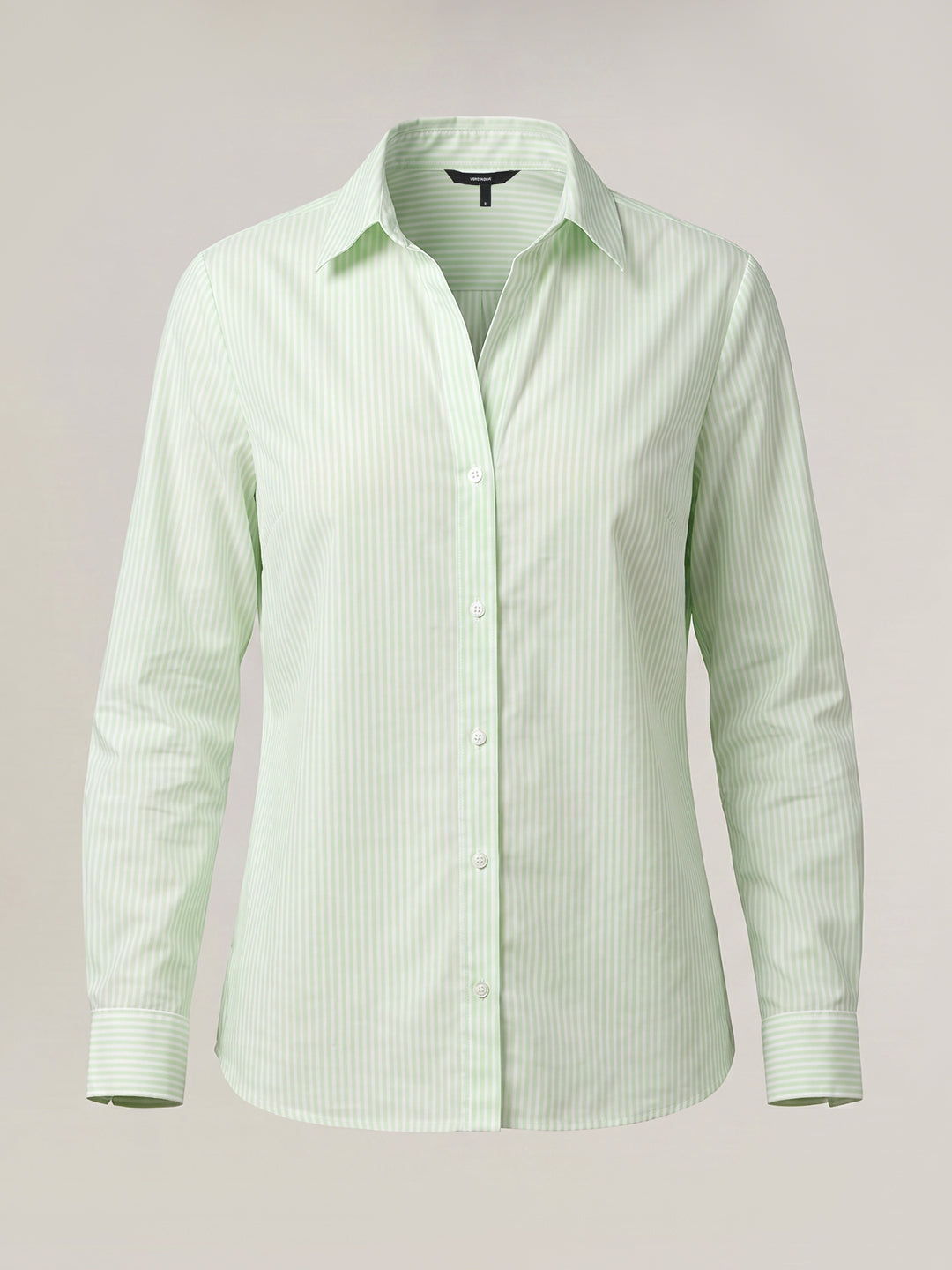 Green Striped Cotton Shirt