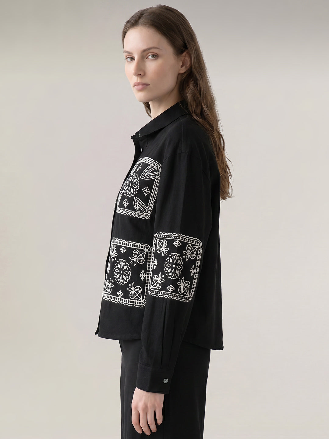 Black Printed Shirt