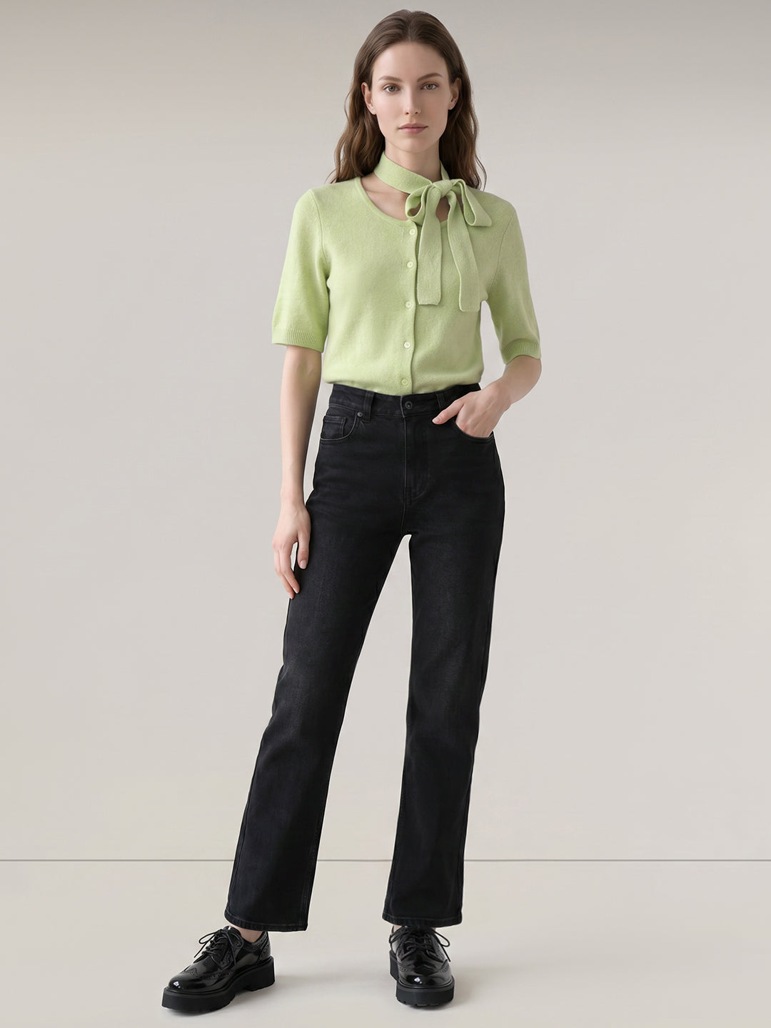 Black Flared Jeans