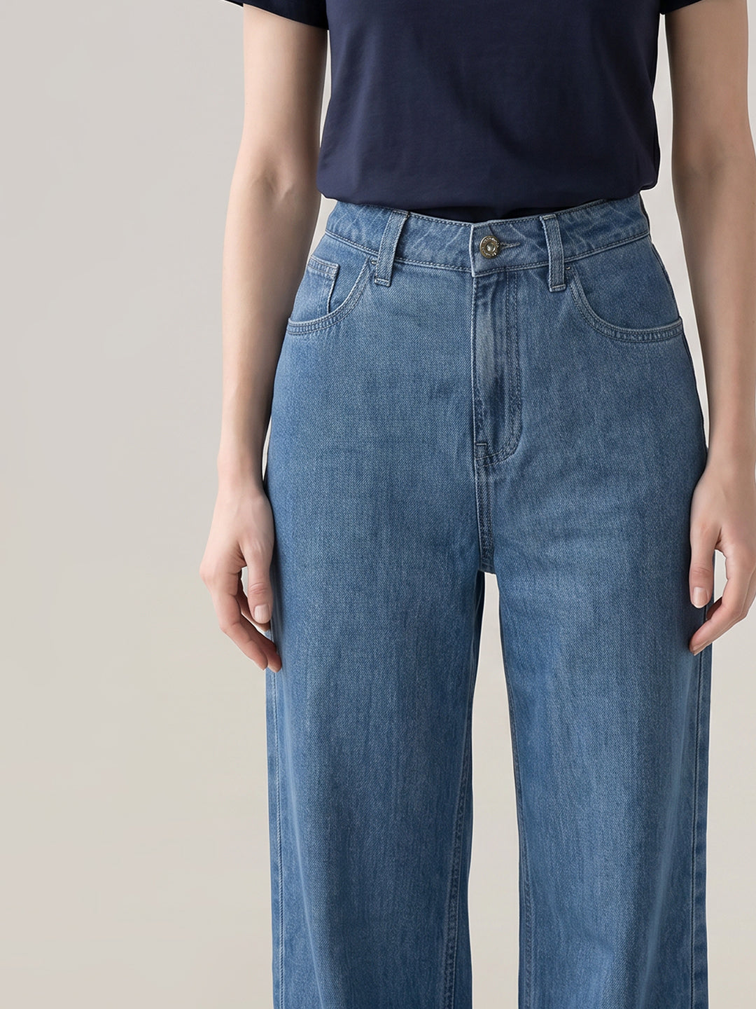 Blue Straight Fit Jeans