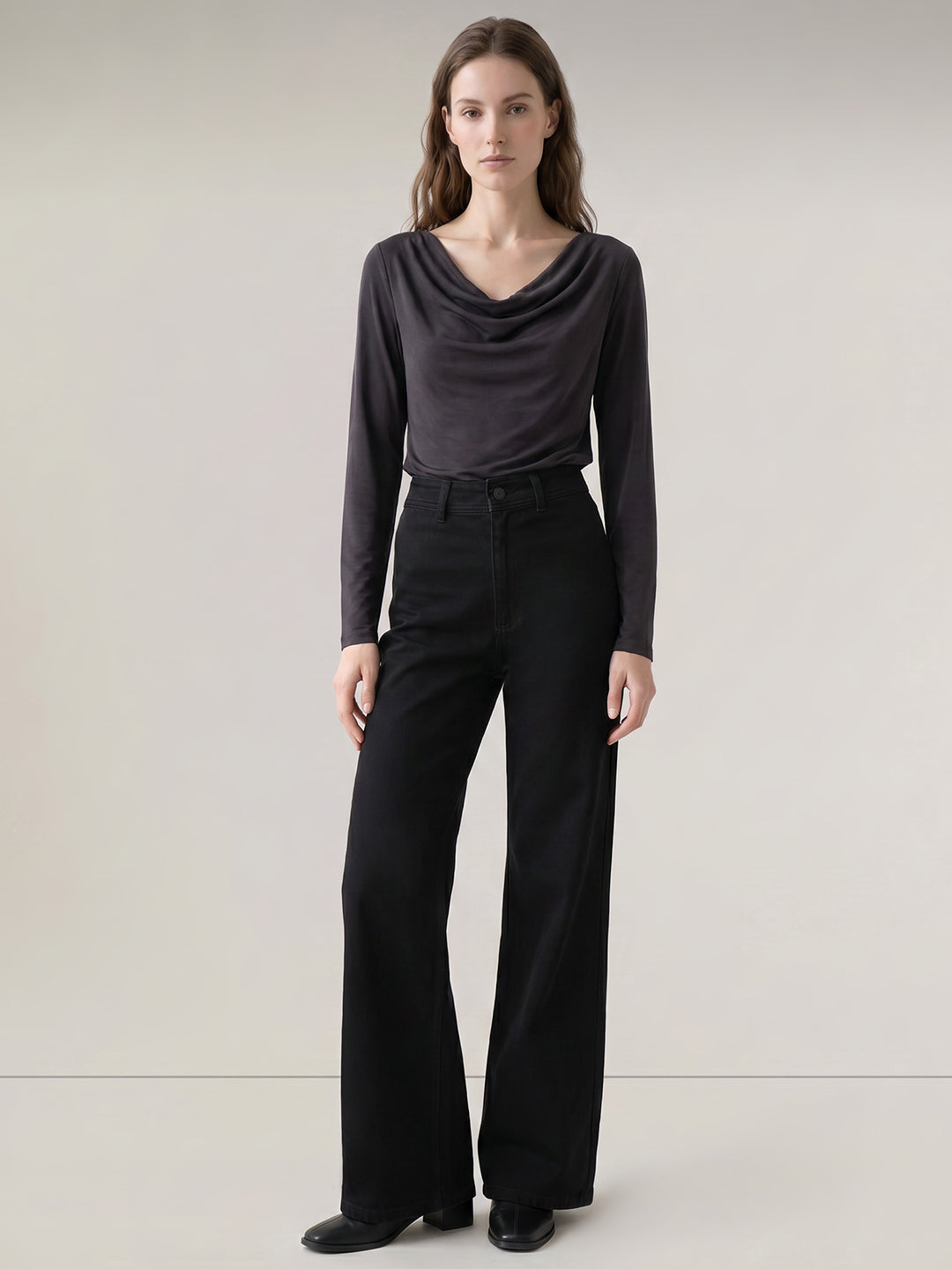 Black Wide Leg Jeans