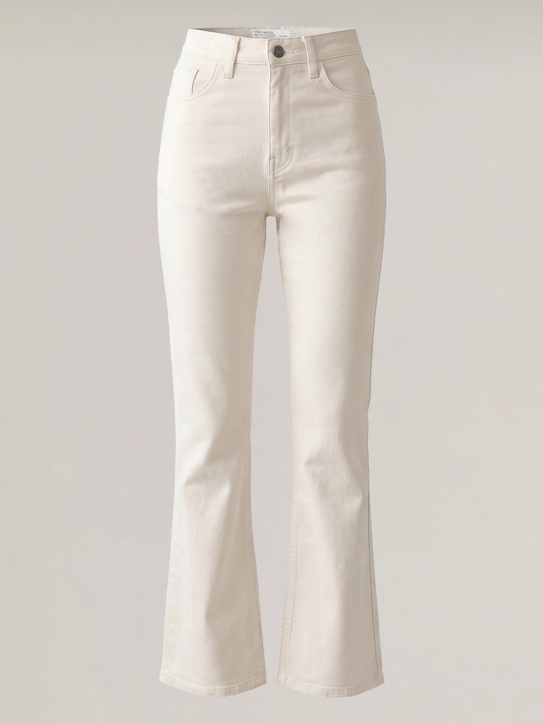 Ecru Bootcut Jeans
