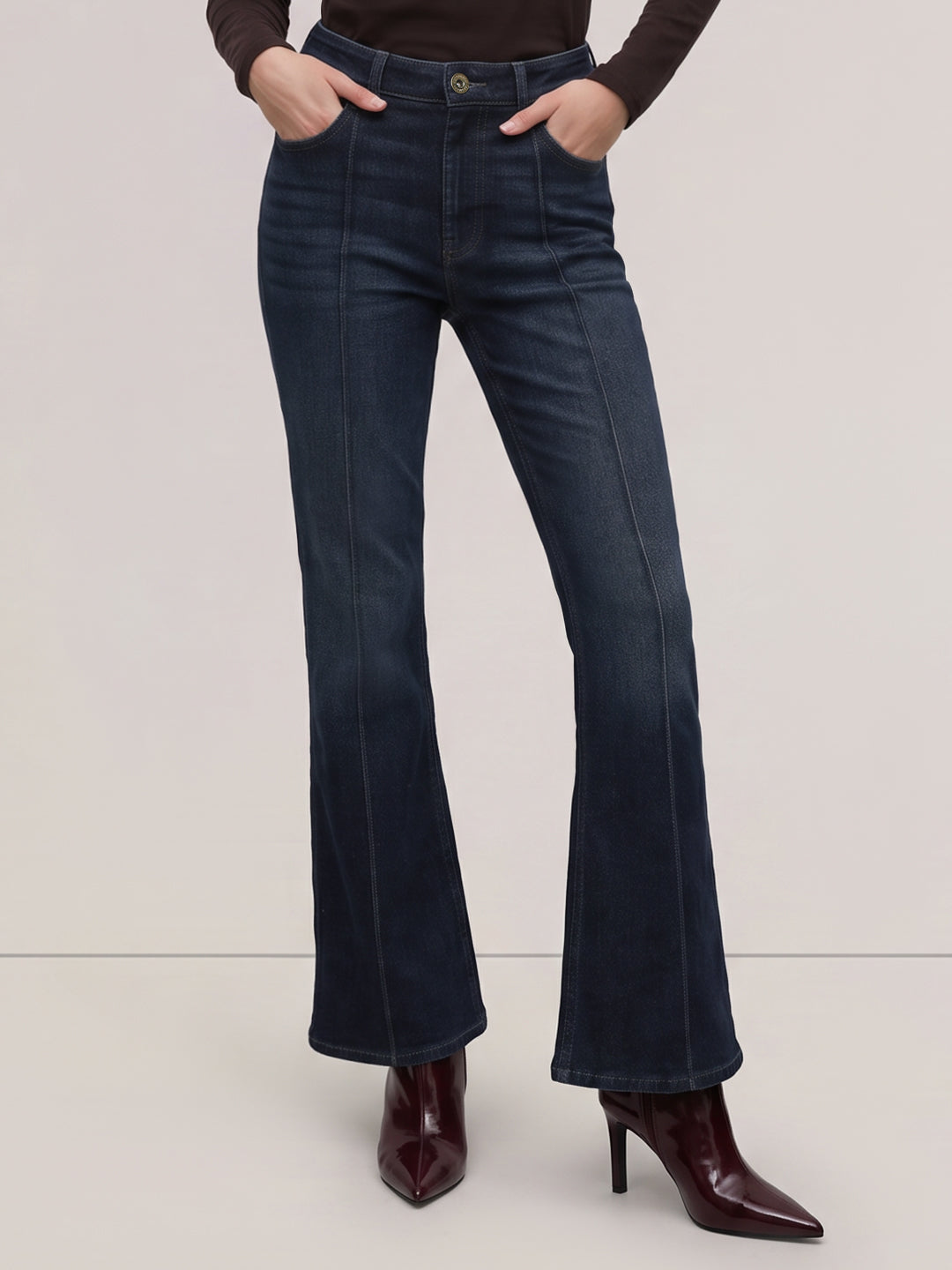 Dark Blue Bootcut Jeans