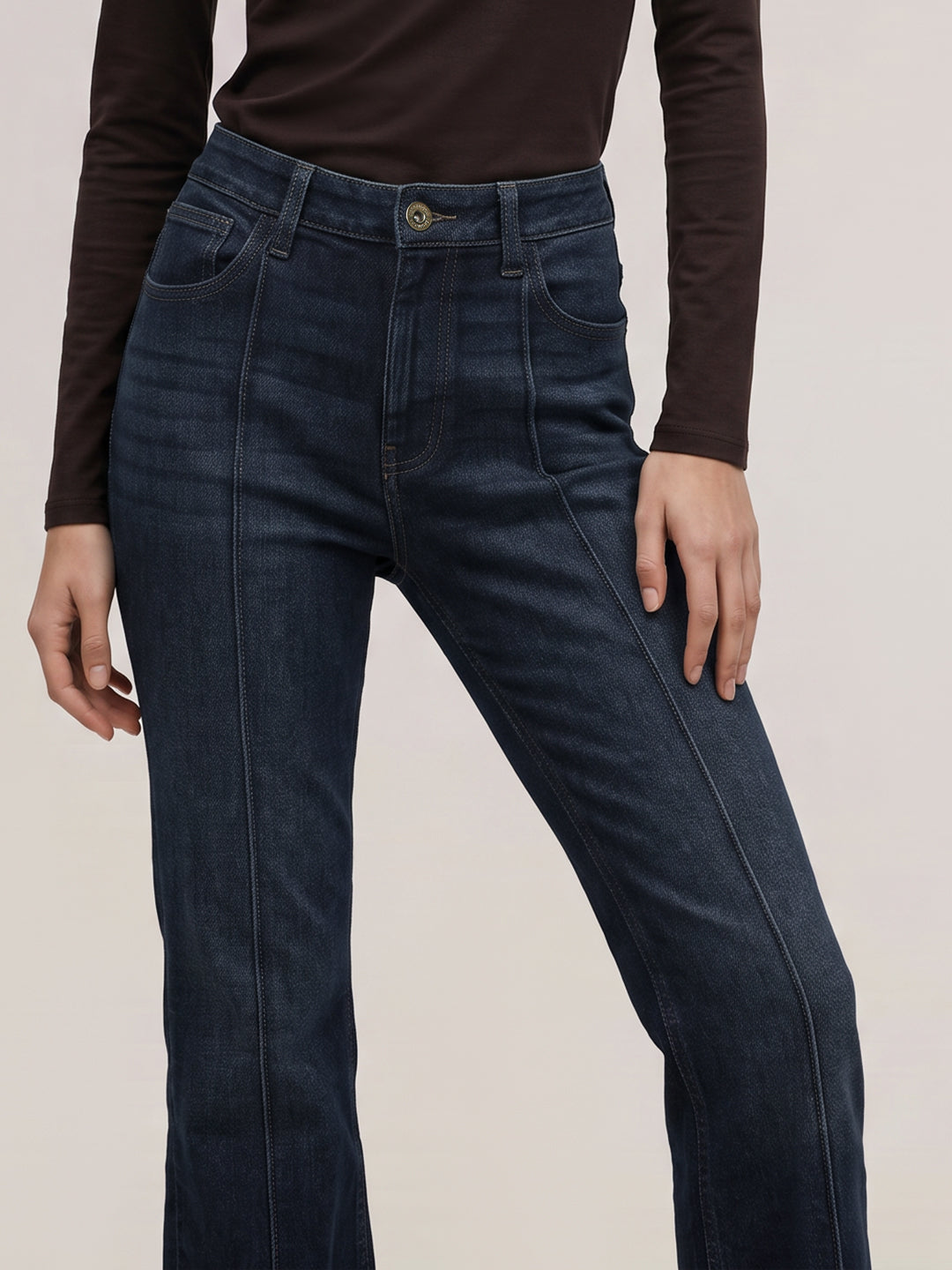 Dark Blue Bootcut Jeans