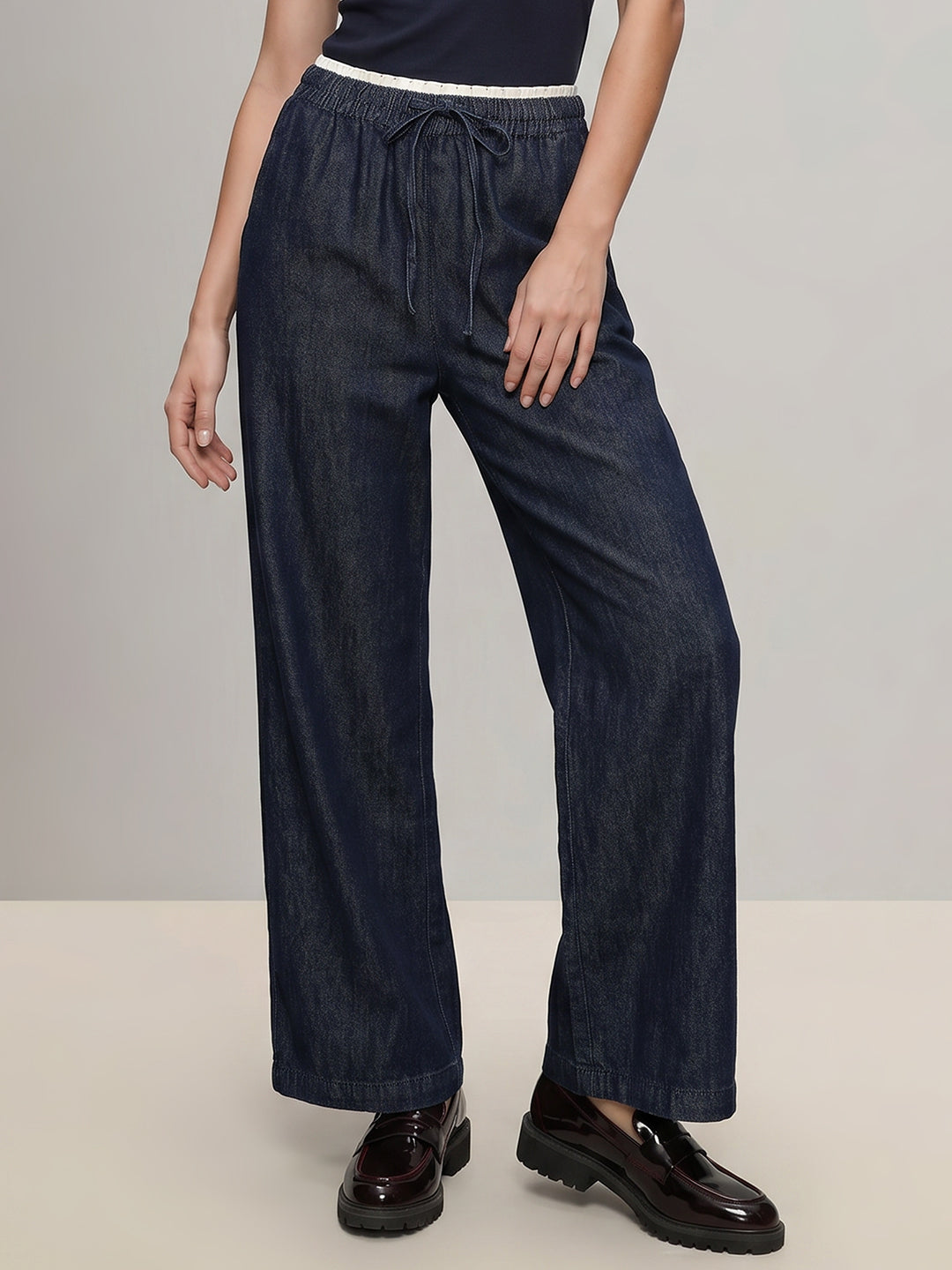 Dark Blue Denim Pants