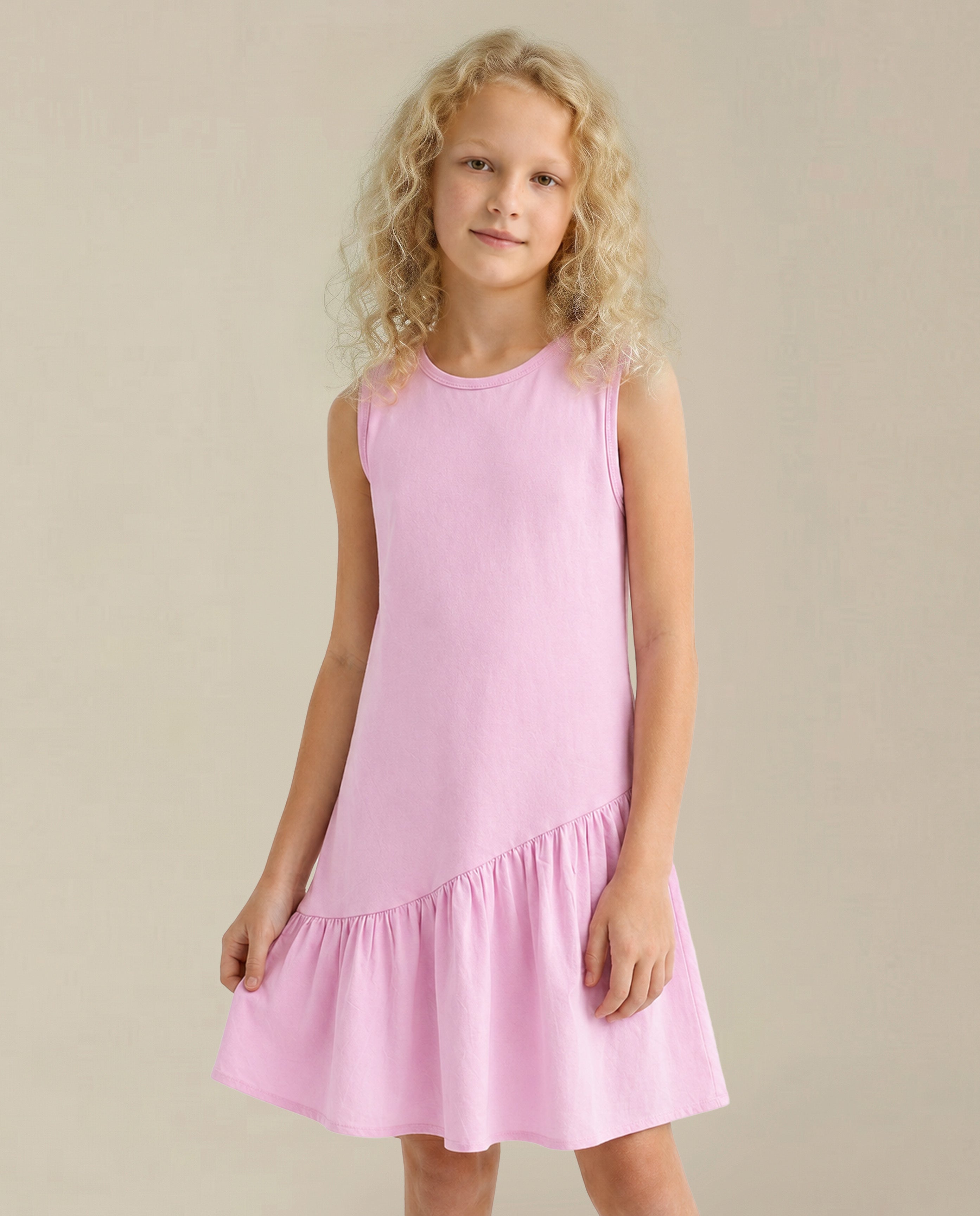 GIRLS Pink Fit & Flare Dress