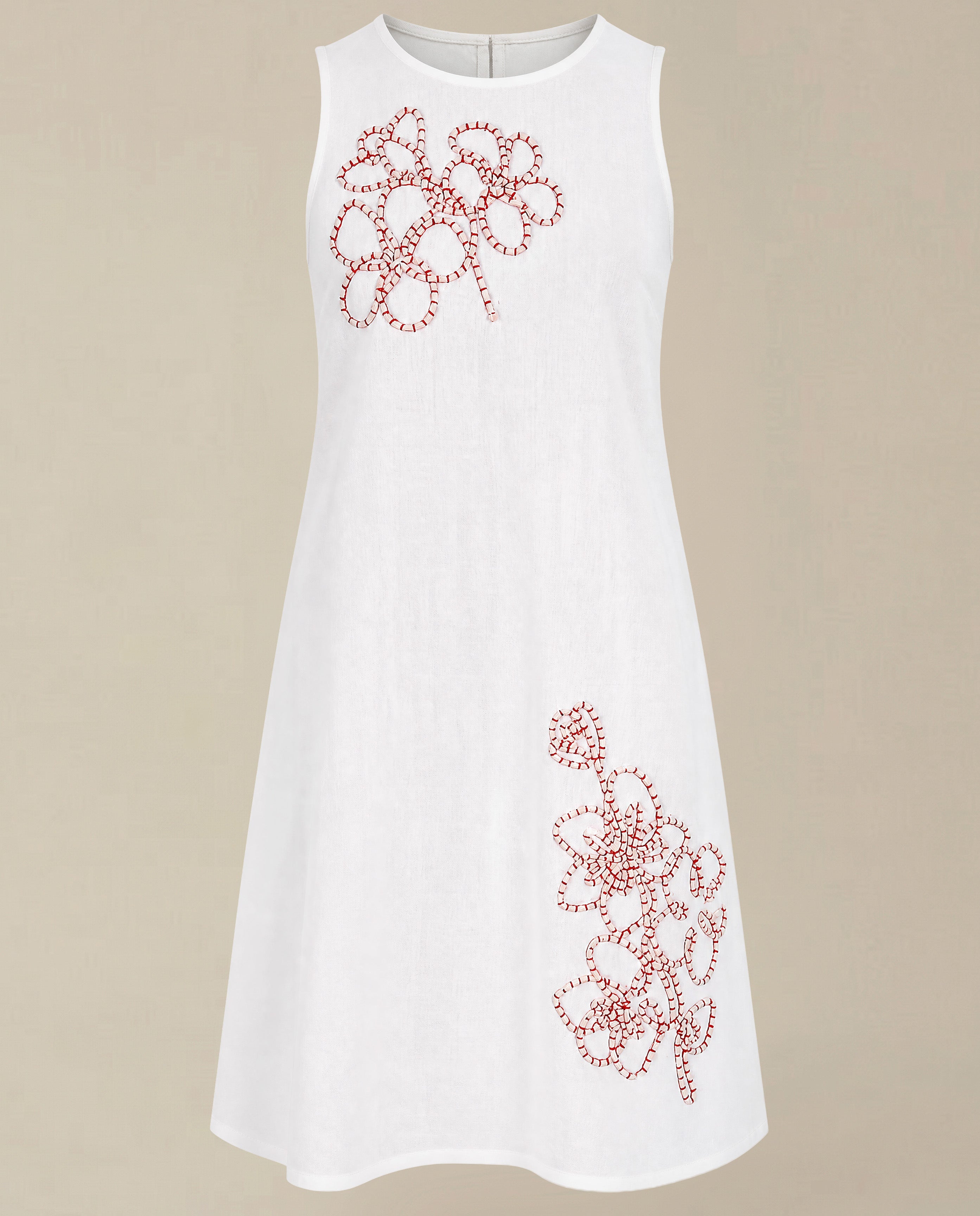 GIRLS White Embroidered Dress