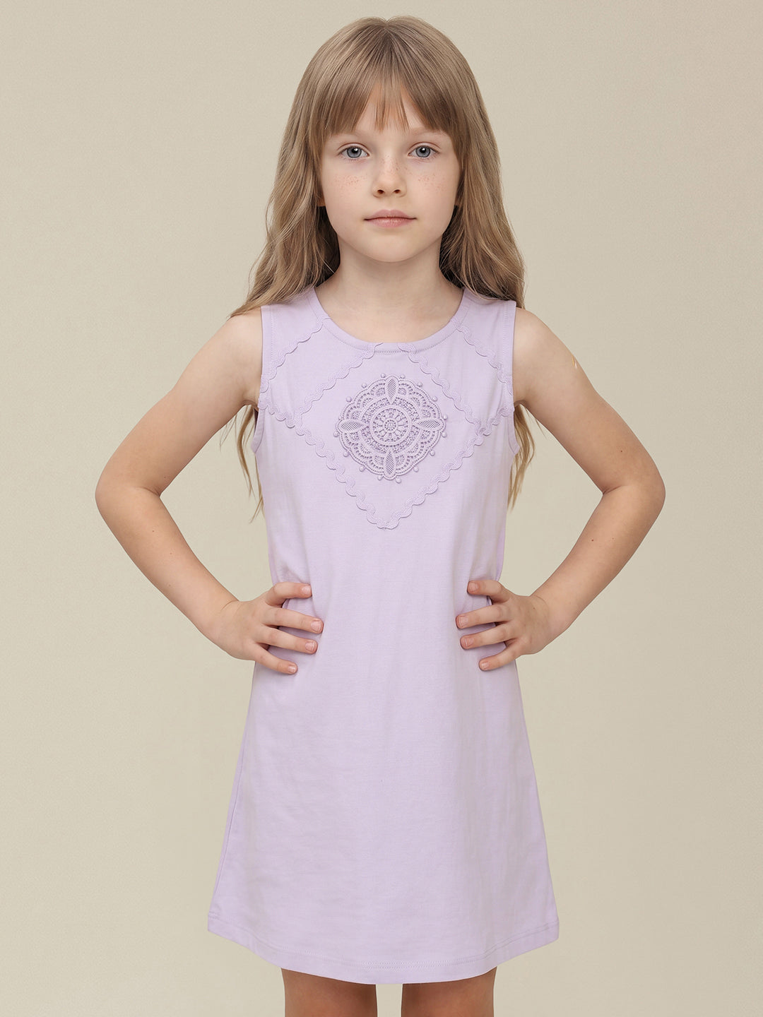 GIRLS Lilac Sleeveless Dress