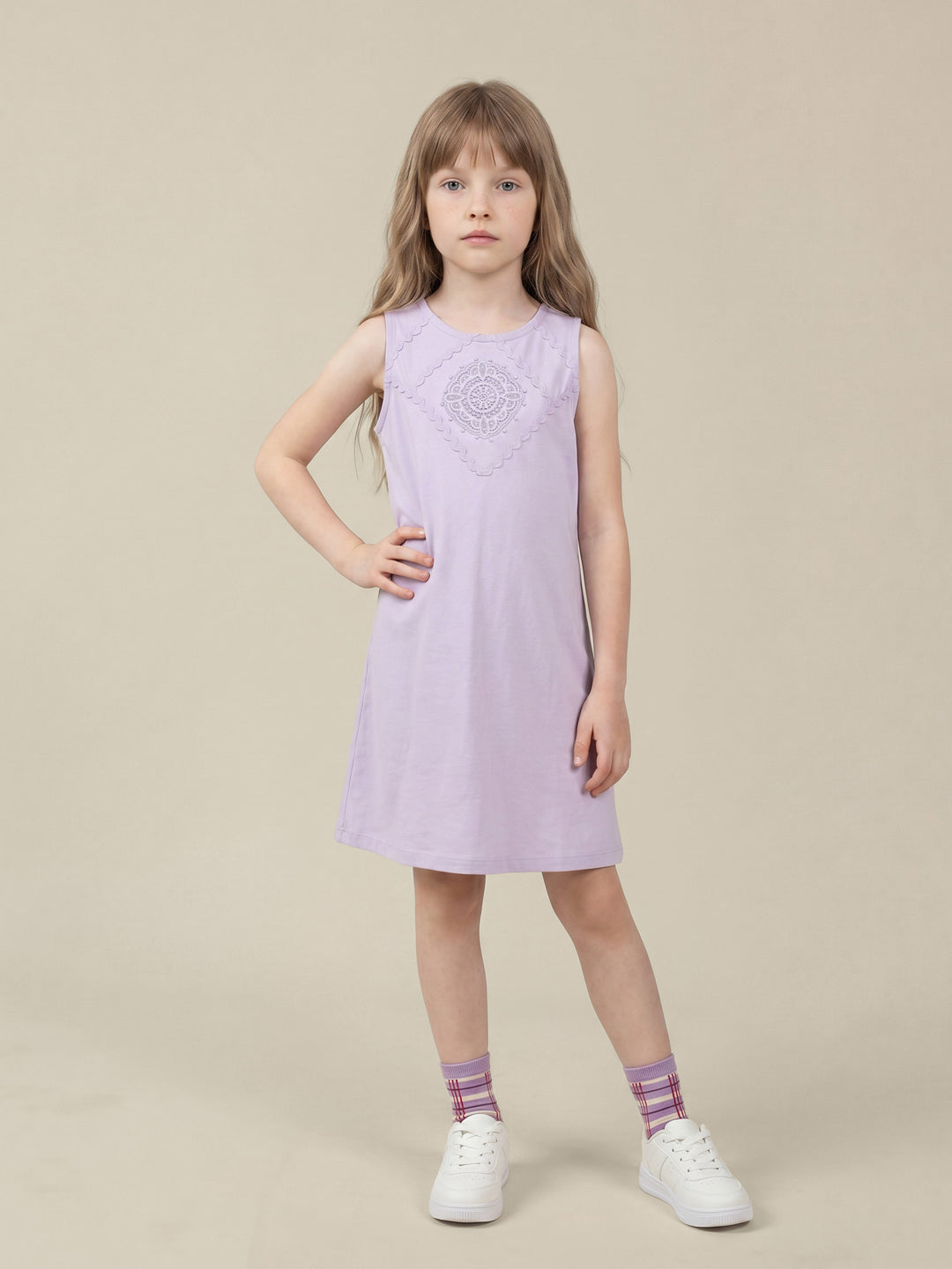 GIRLS Lilac Sleeveless Dress