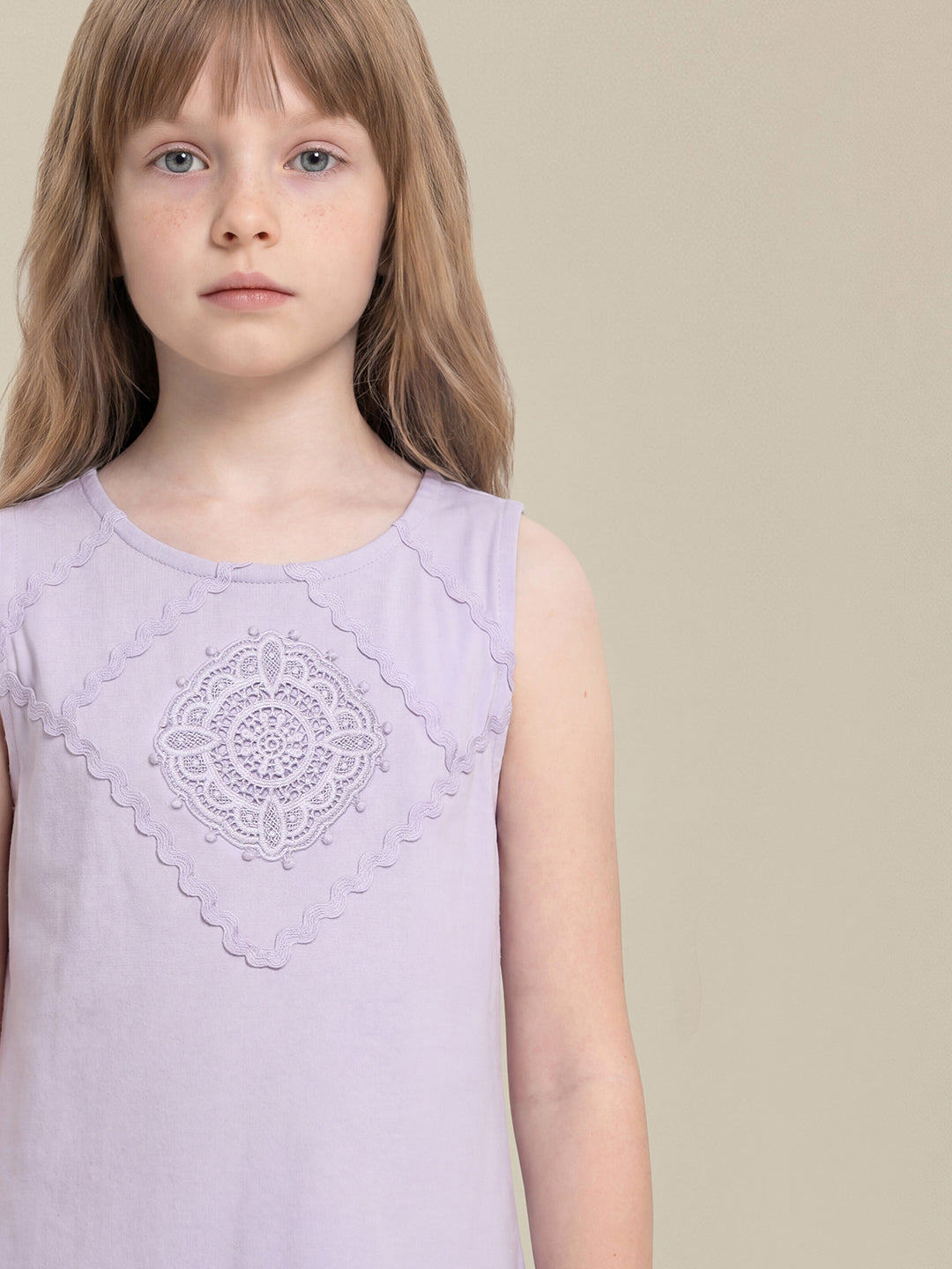 GIRLS Lilac Sleeveless Dress