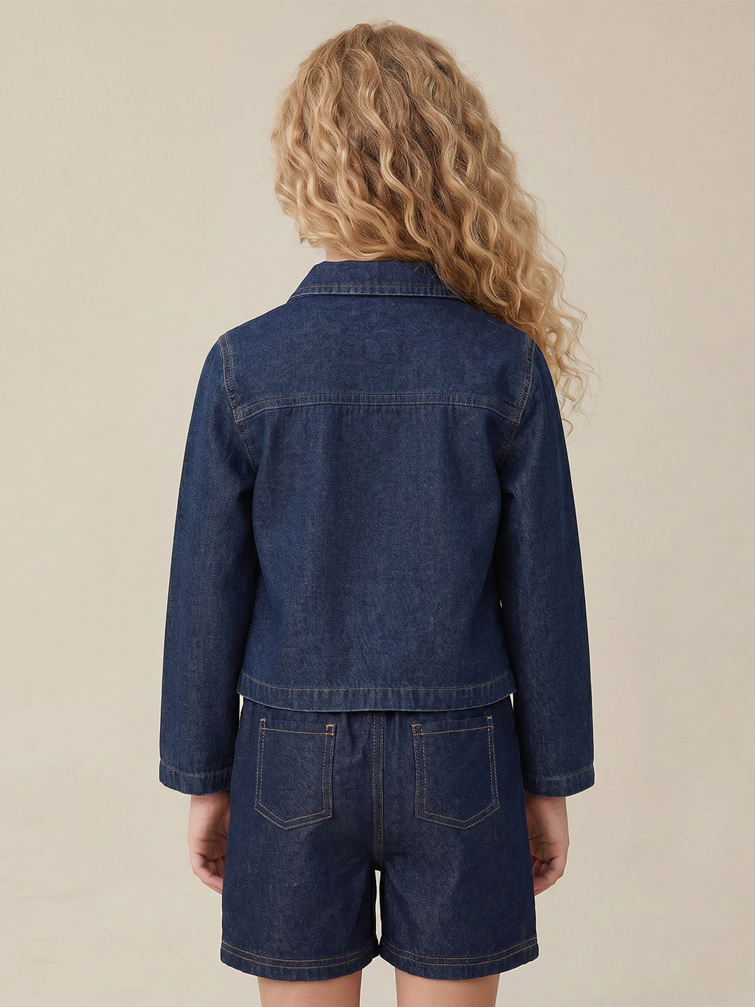 GIRLS Dark Blue Denim Jacket