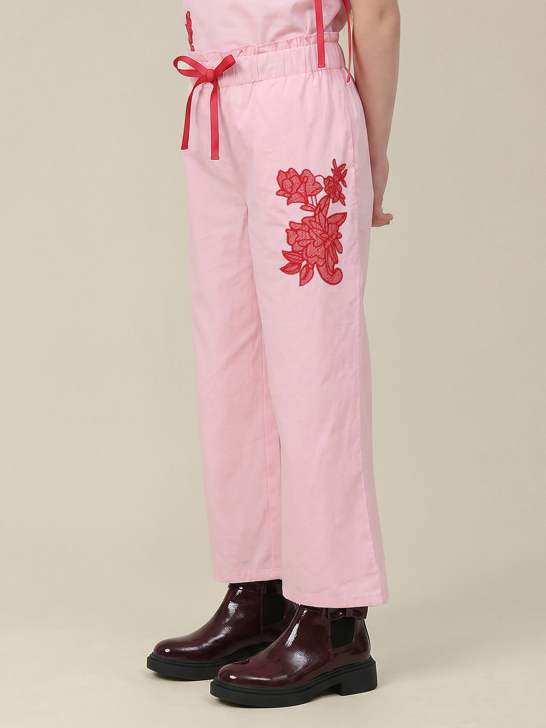 GIRLS Pink Printed Pants