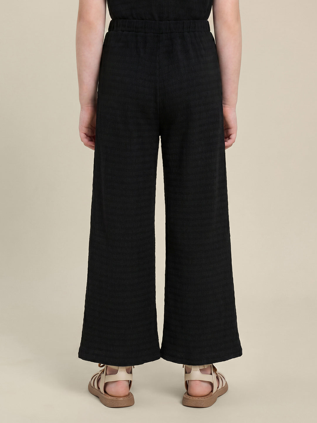 GIRLS Black Mid Rise Pants