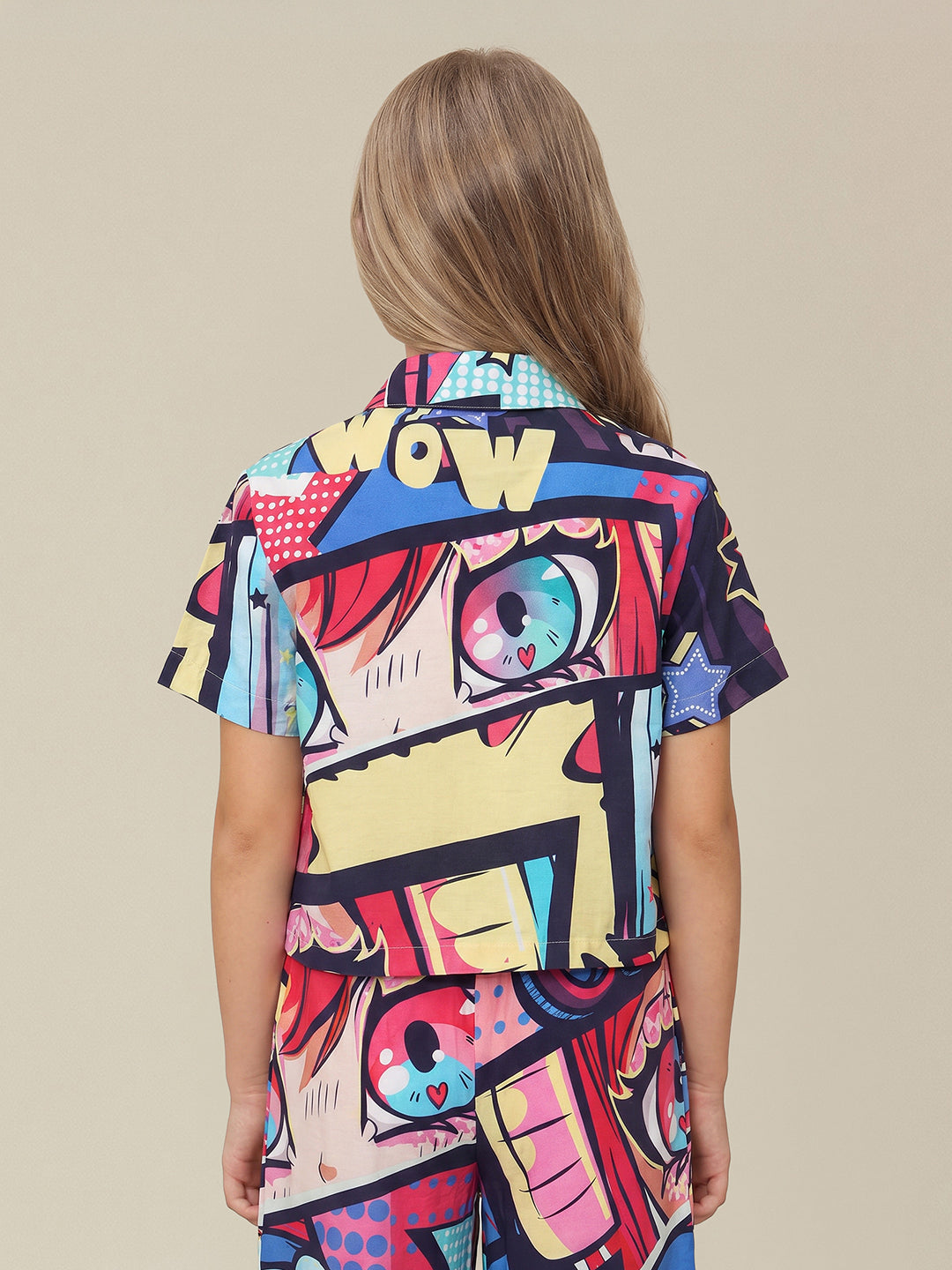 GIRLS Multi-Colour Printed Shirt