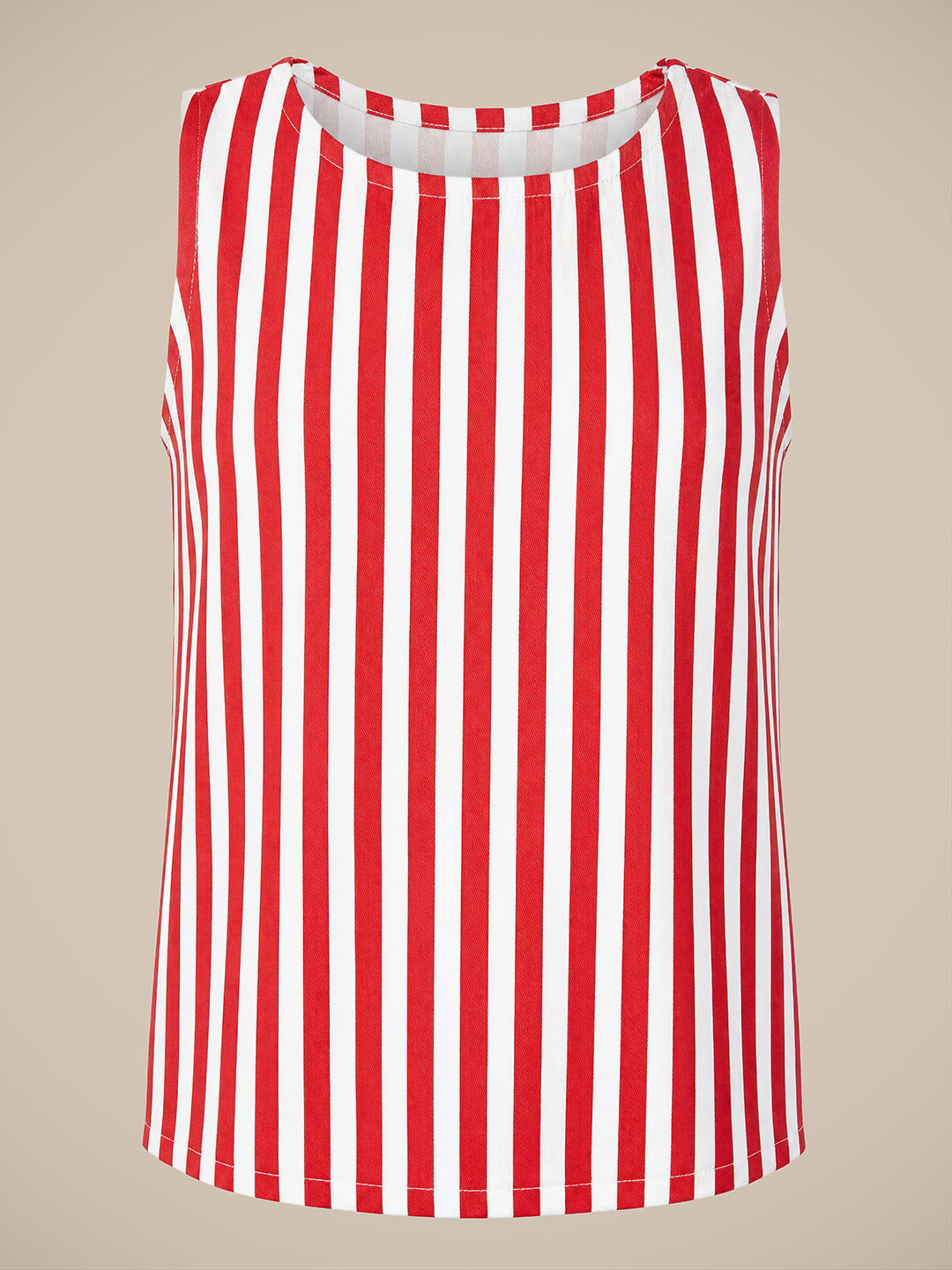 GIRLS Red Striped Cotton Top
