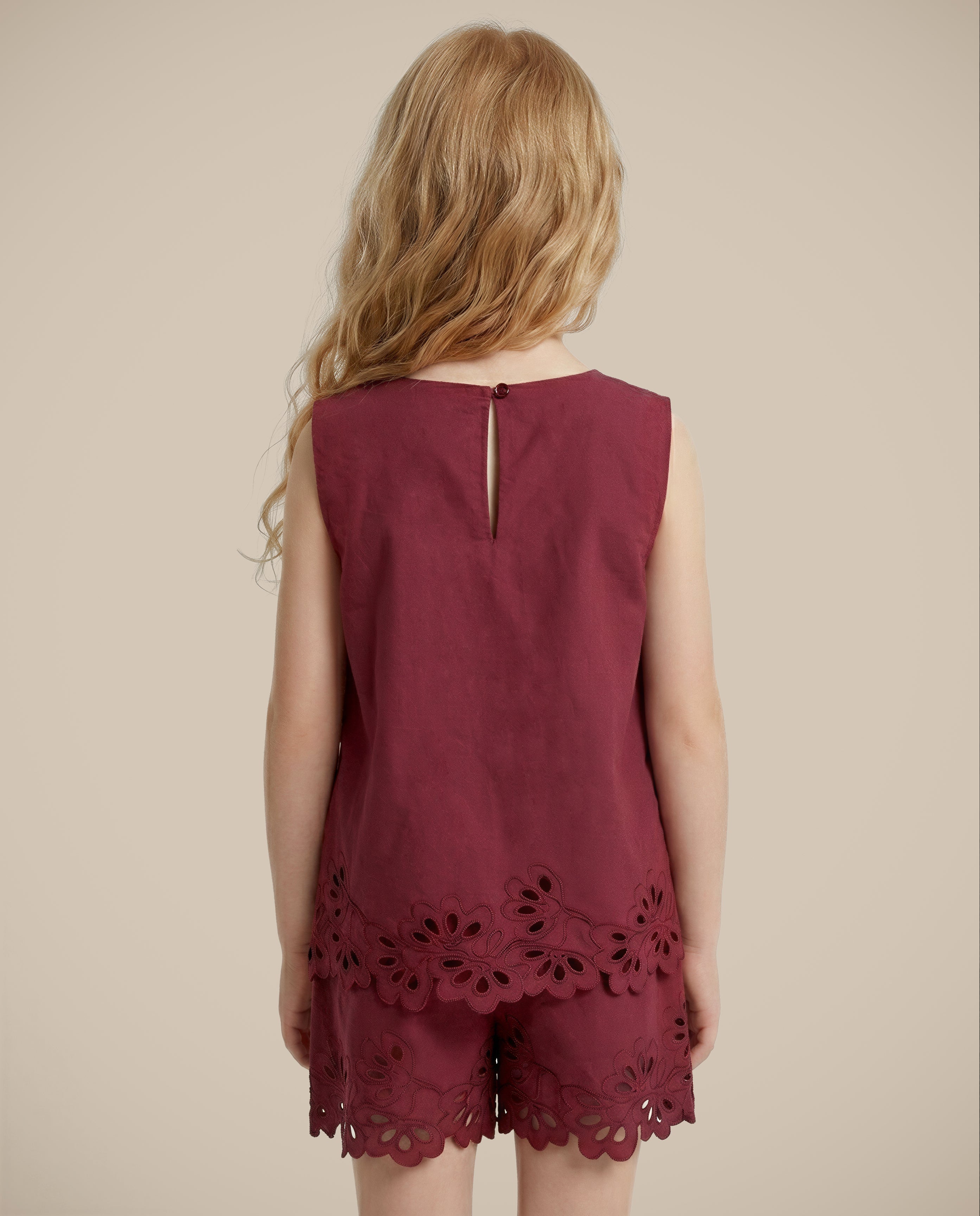 GIRLS Cotton Lace Top