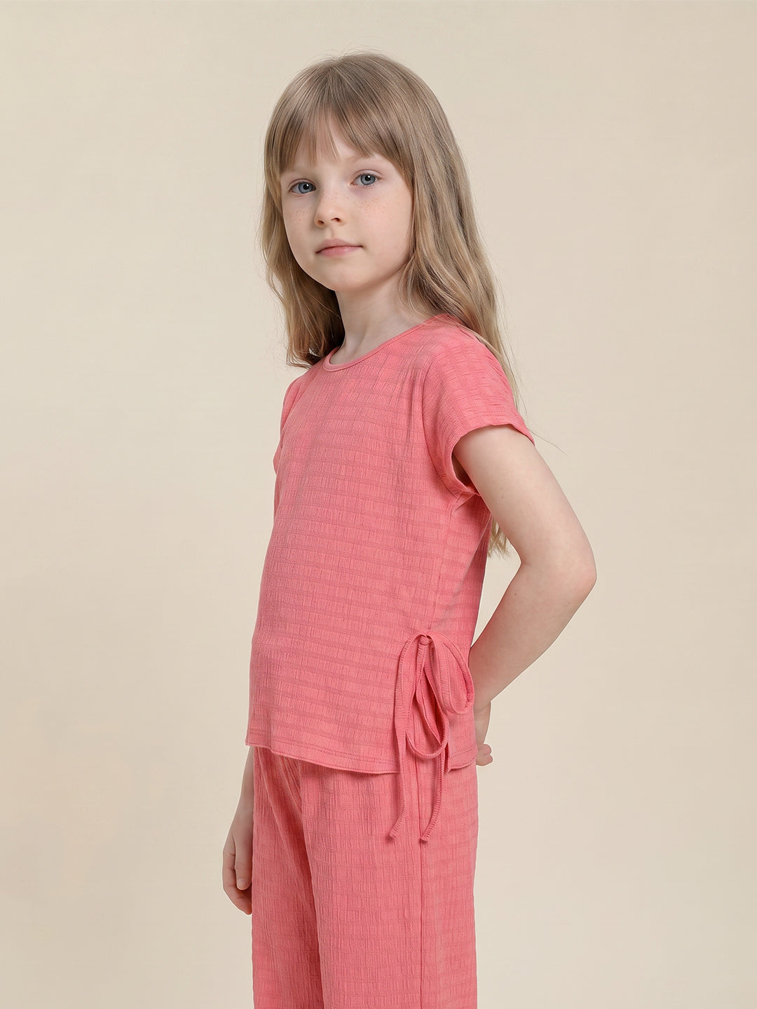 GIRLS Coral Textured Top