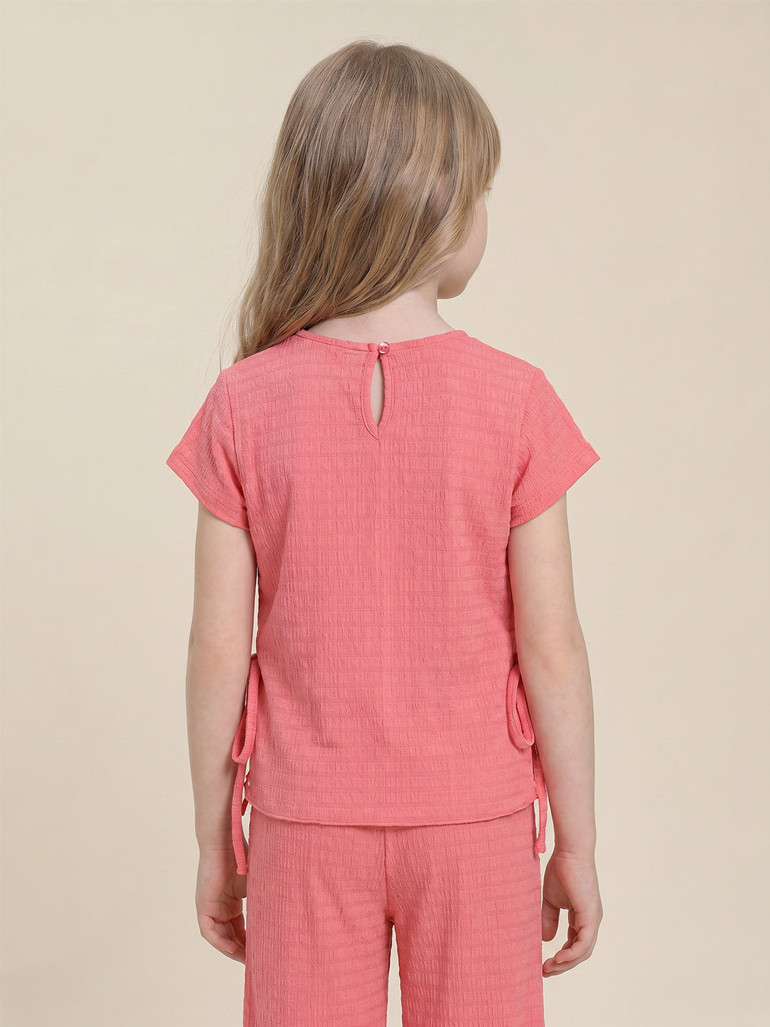 GIRLS Coral Textured Top