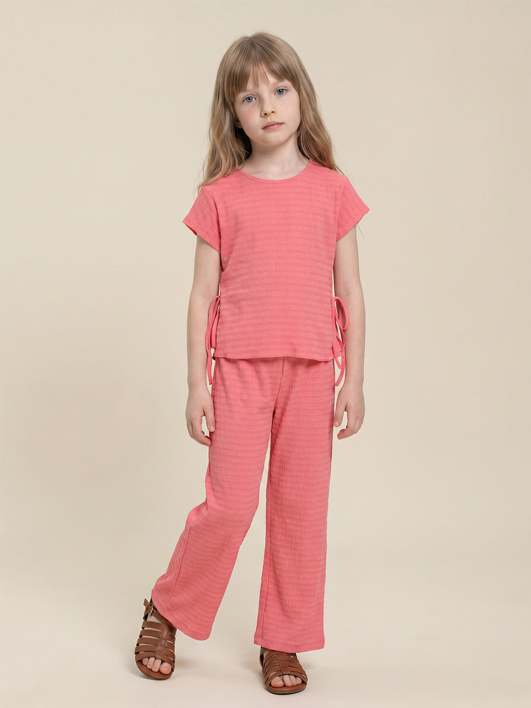 GIRLS Coral Textured Top