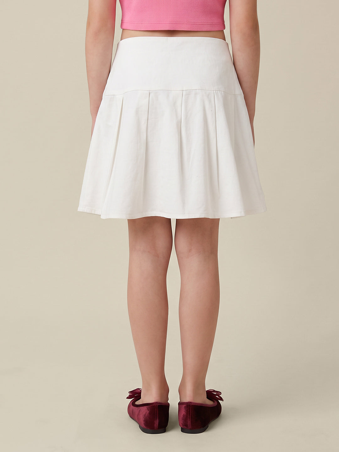 GIRLS White Skater Skirt