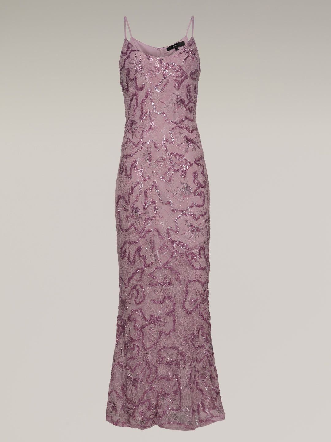 Mauve Sequin Detail Maxi Dress