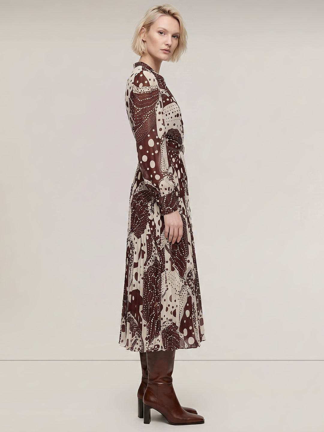 Printed Midi Dress
