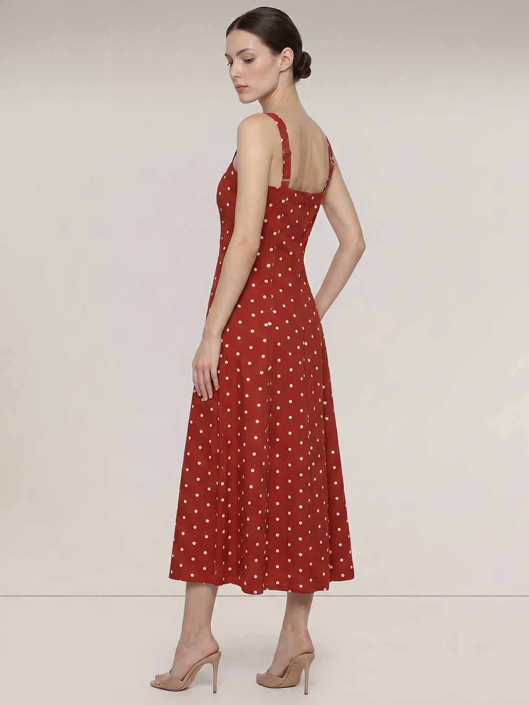 Polka Dot Midi Dress