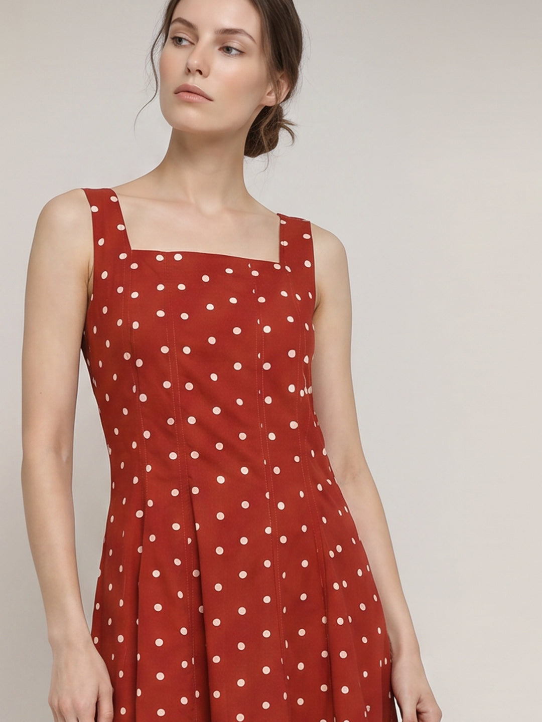 Polka Dot Midi Dress
