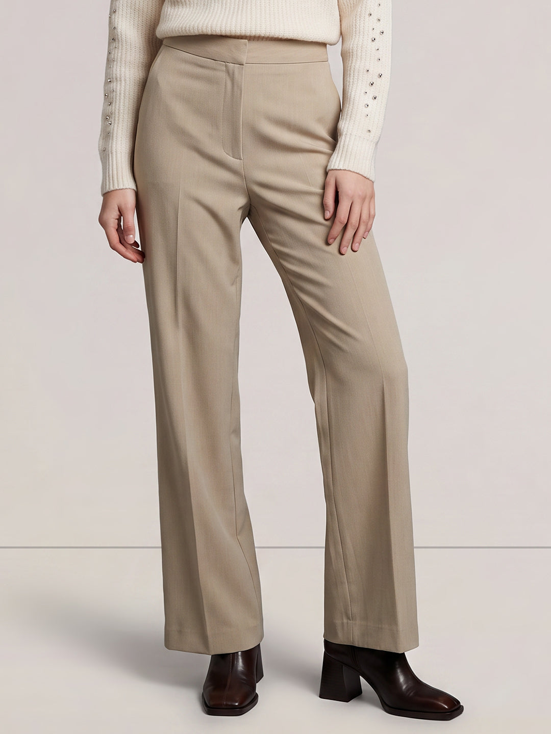 Mid Rise Bootcut Pants
