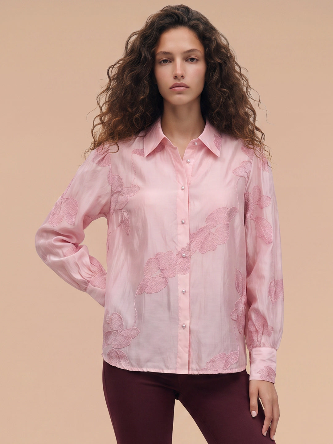 Pink Floral Shirt