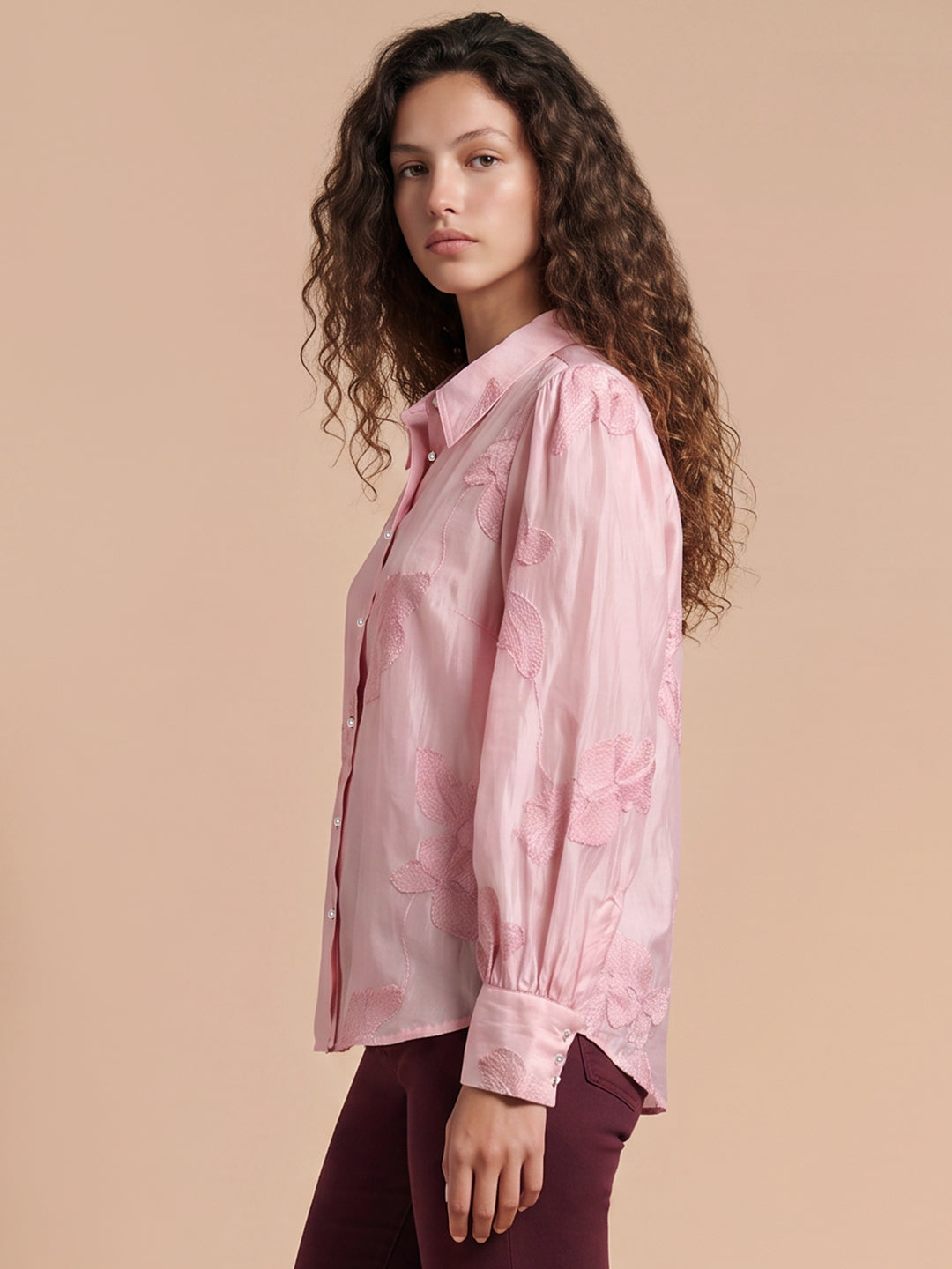 Pink Floral Shirt