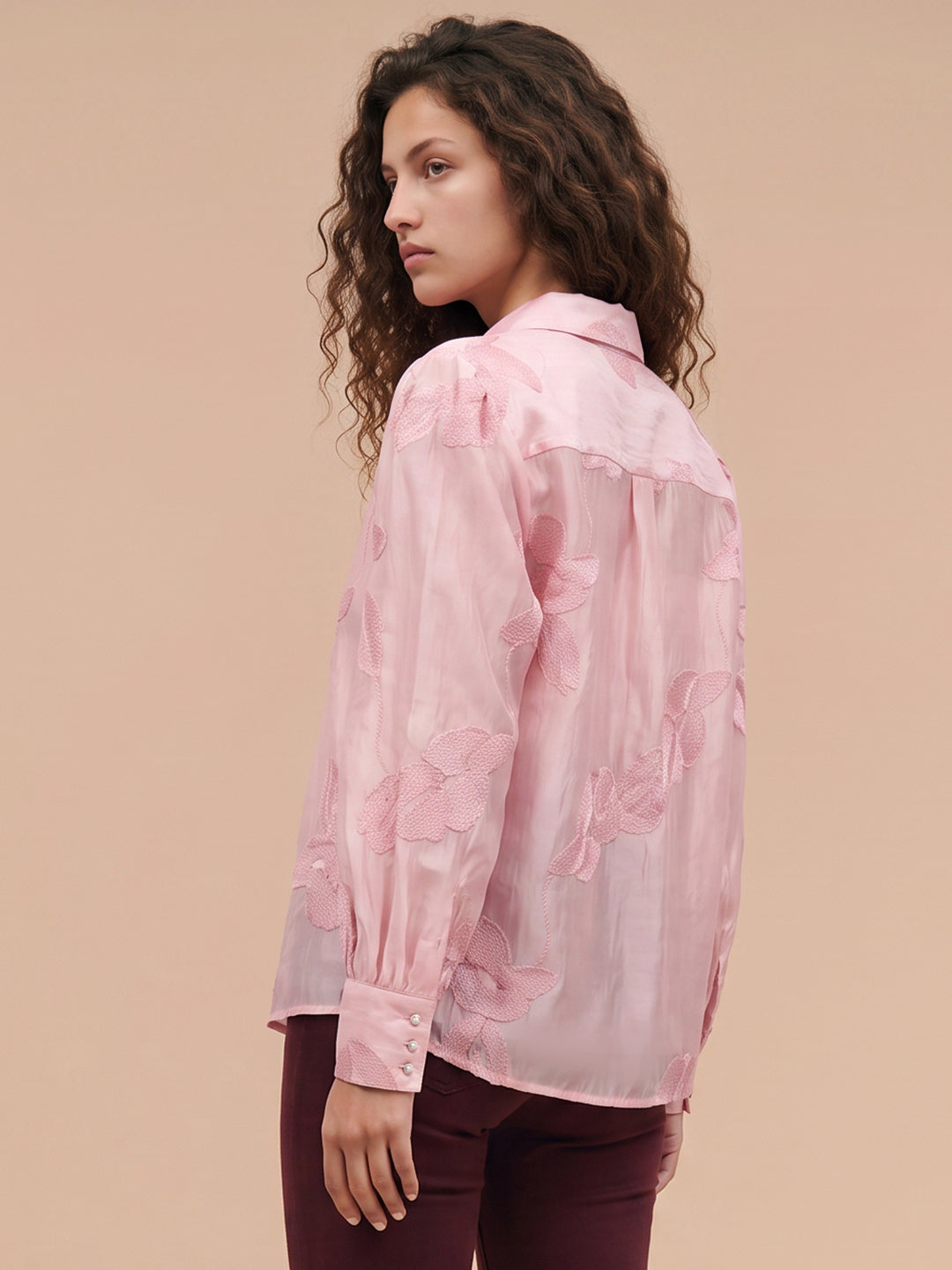 Pink Floral Shirt