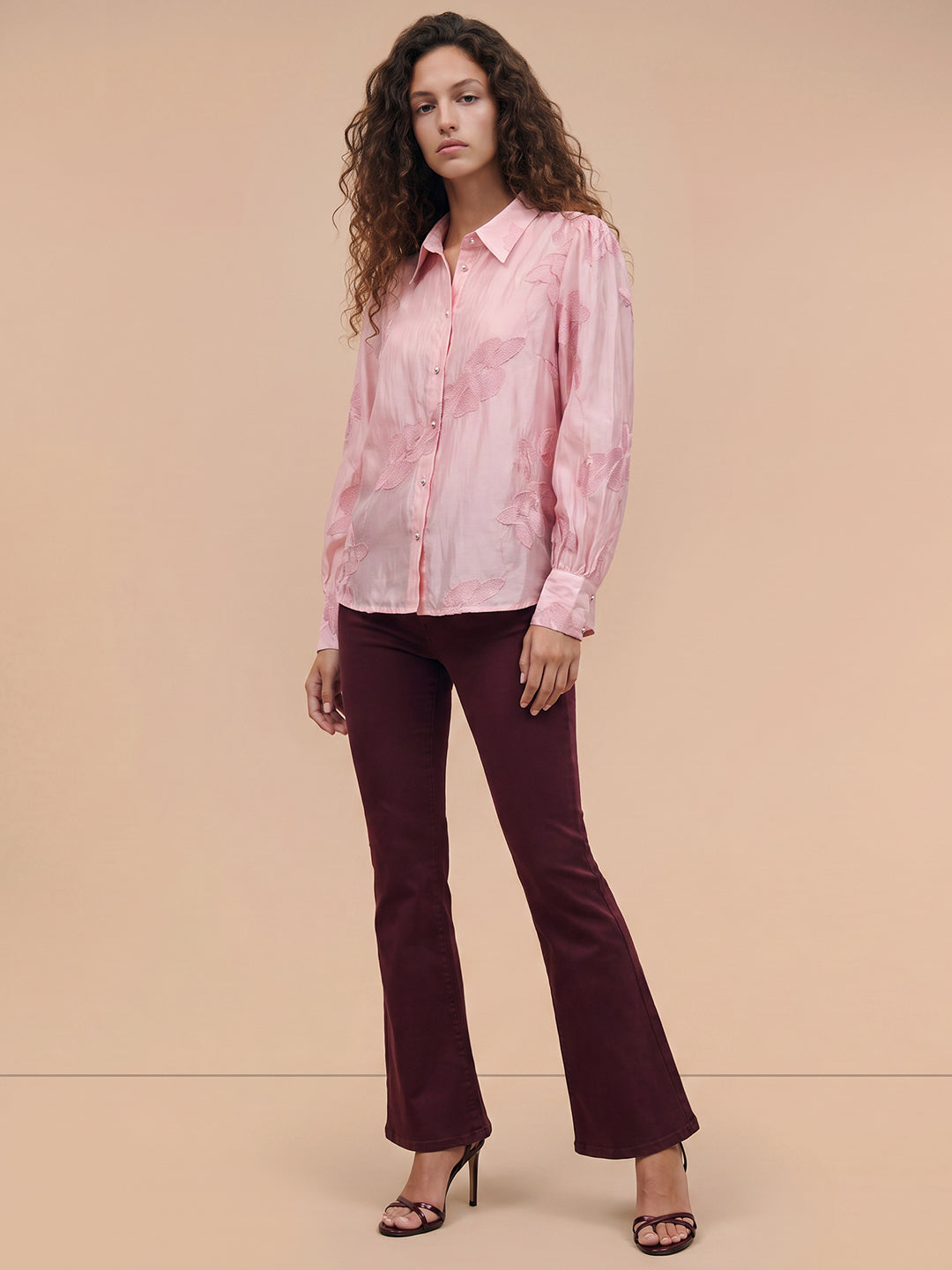 Pink Floral Shirt