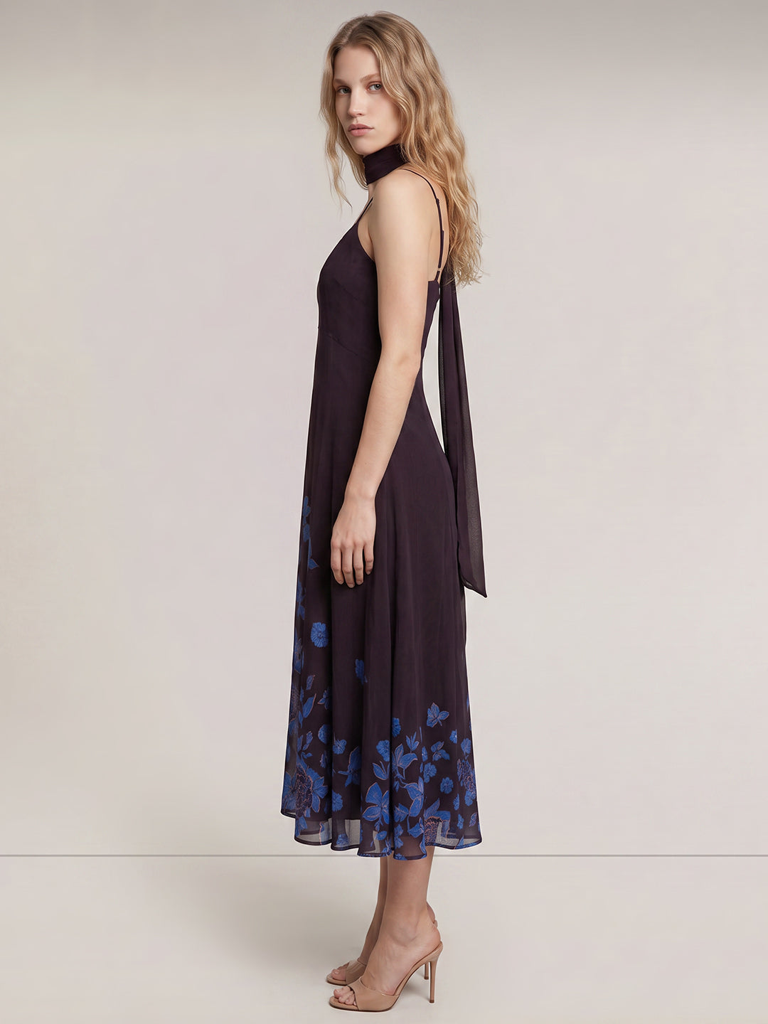Floral Print Scarf Dress