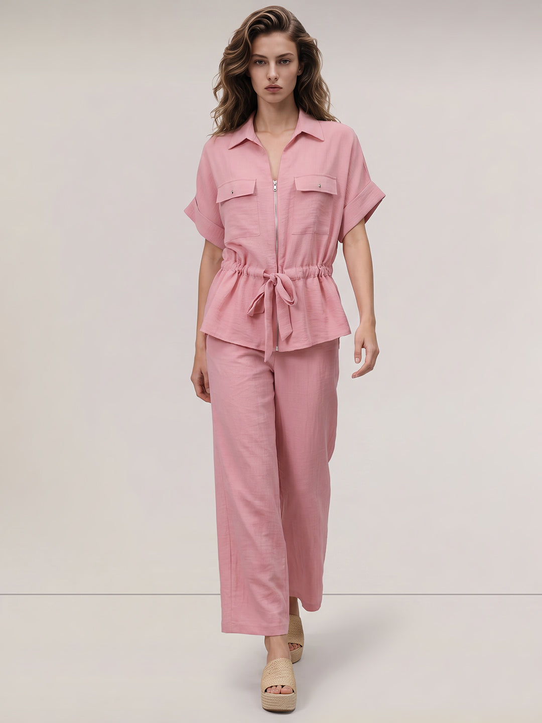 Pink Zipped Shirt
