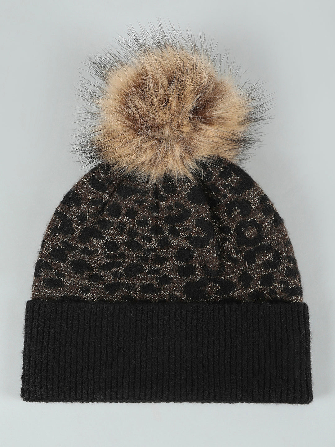Animal Print Knitted Beanie