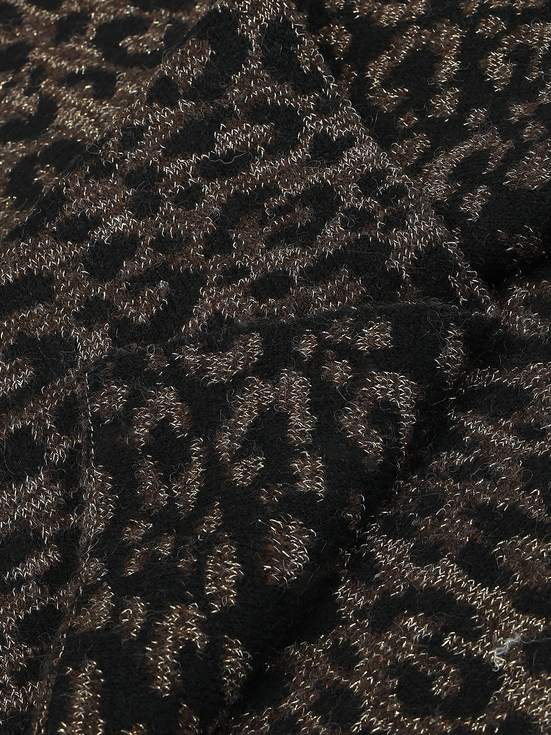 Brown Animal Print Scarf