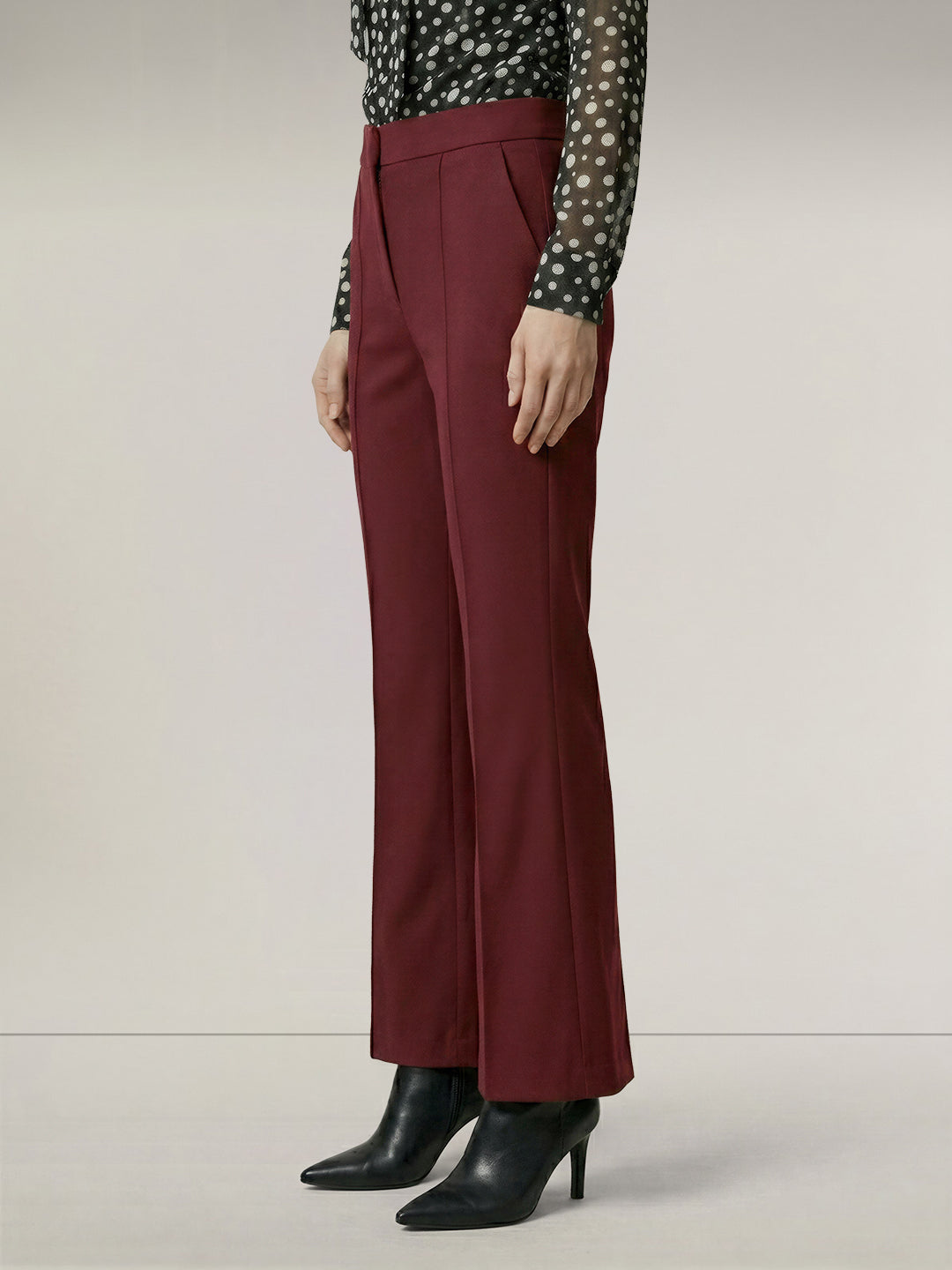 Mid Rise Flared Pants