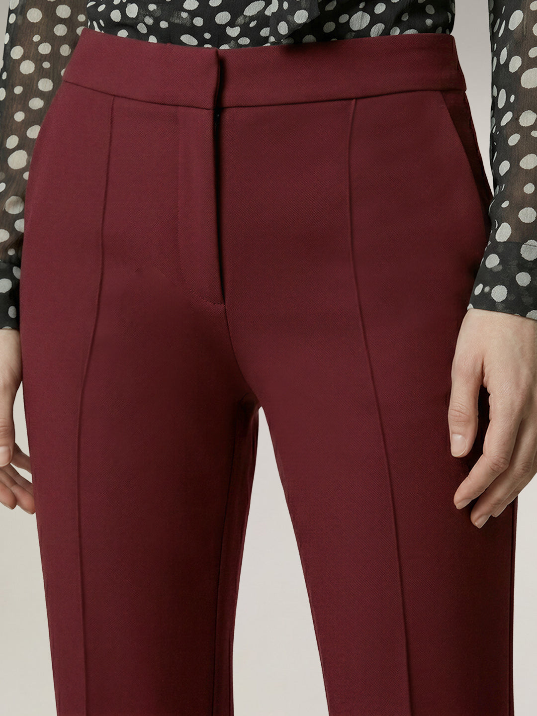 Mid Rise Flared Pants