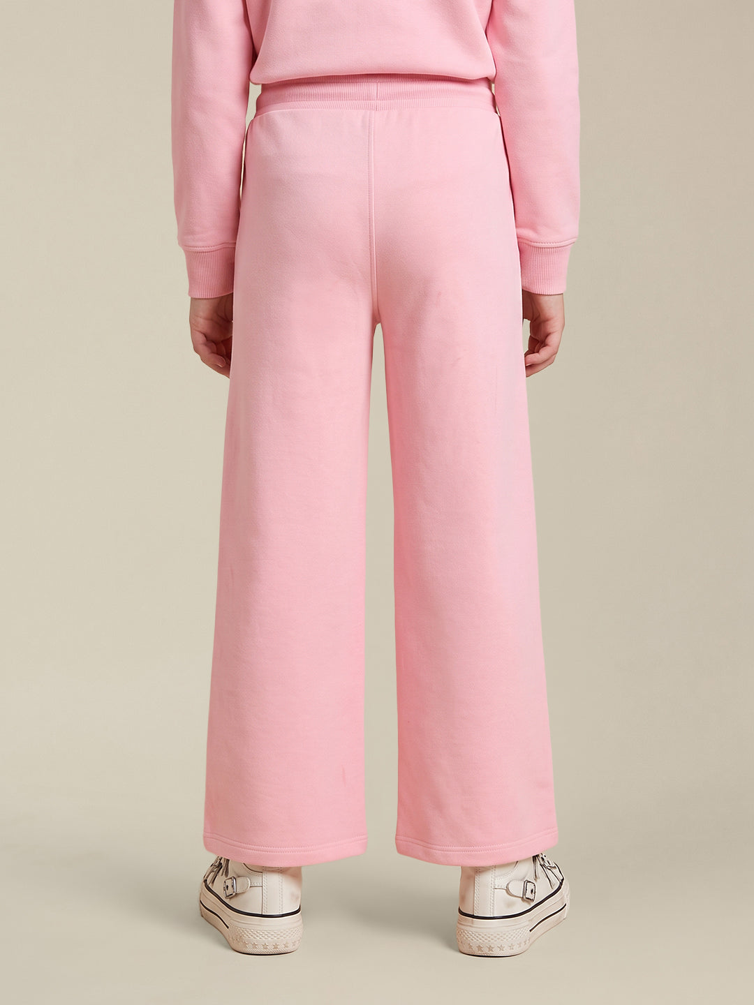 GIRLS Pink Printed Sweatpants