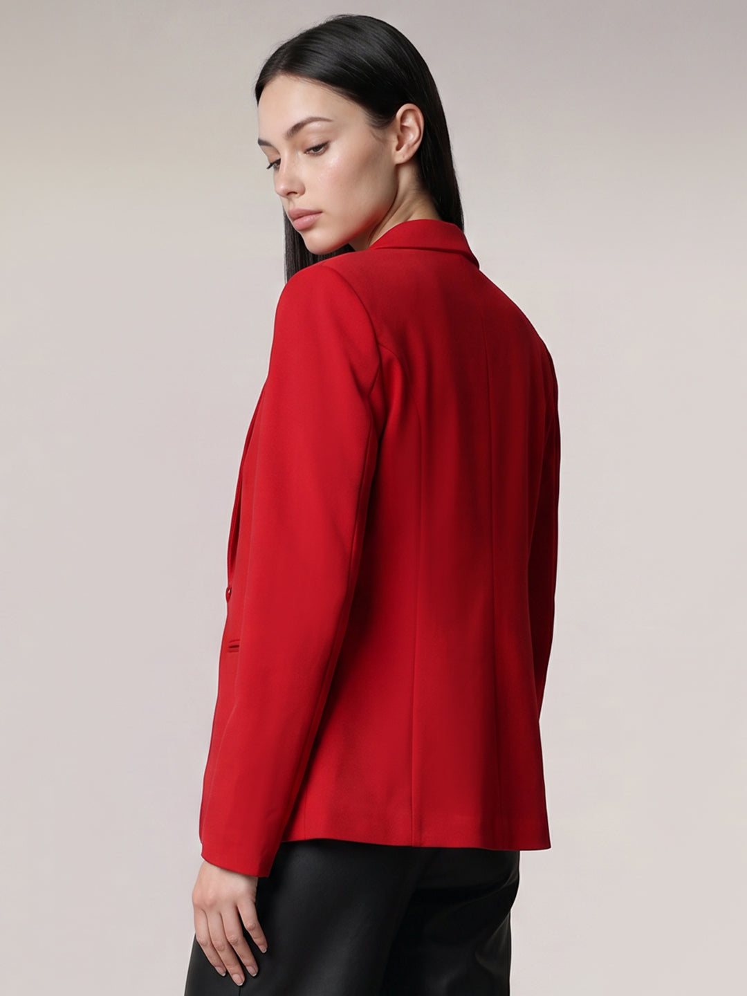 Red Tailored Blazer
