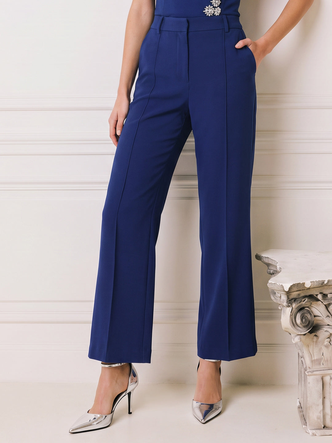 Blue Wide Leg Pants
