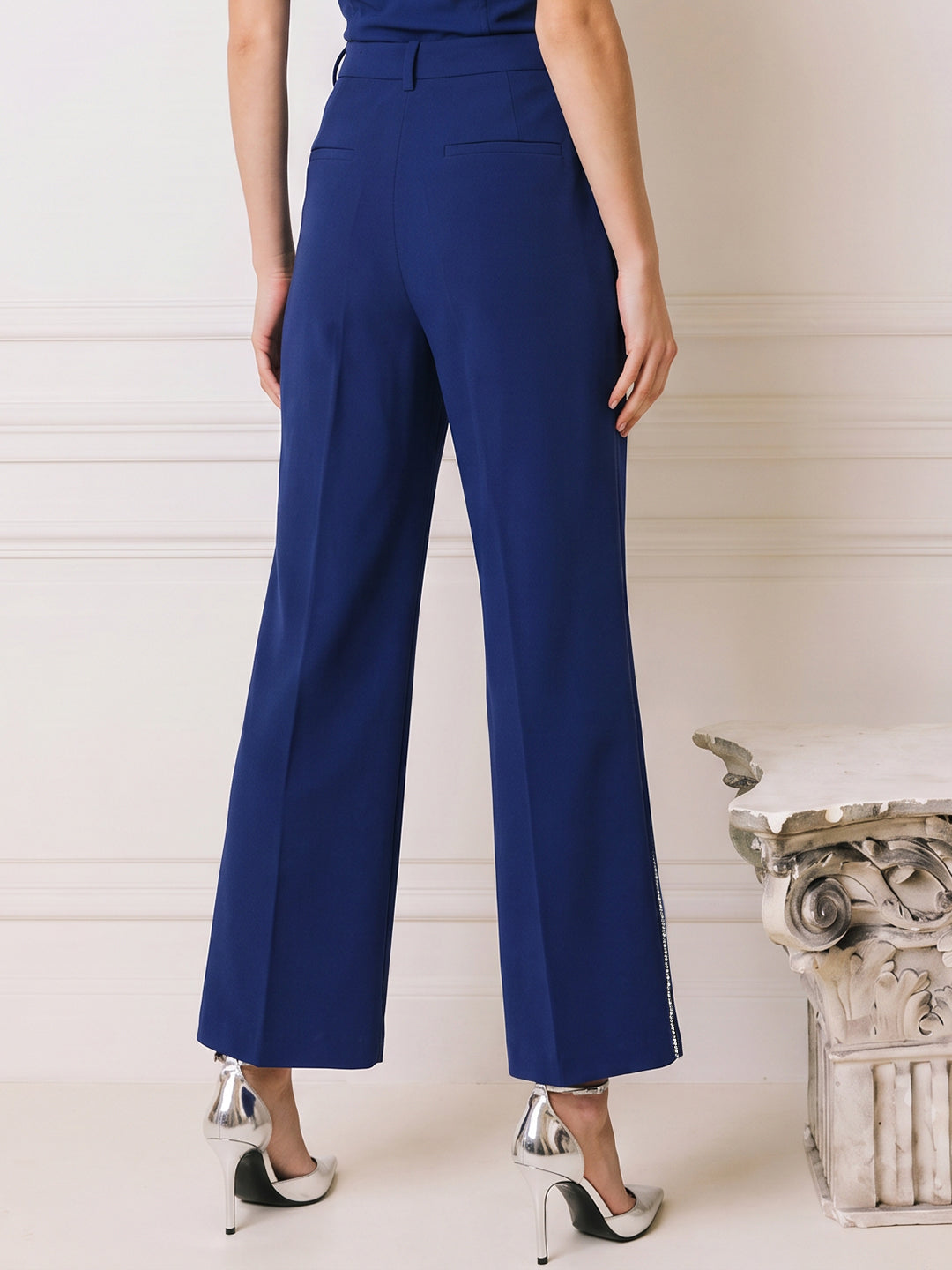 Blue Wide Leg Pants